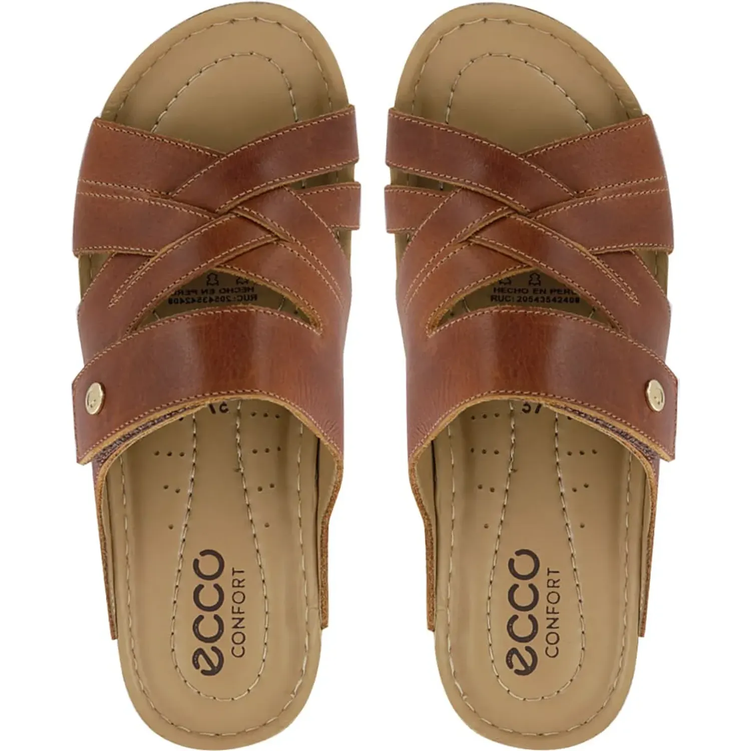 Sandalias Ecco Confort Mujer Bibi23 color cobre | Platanitos