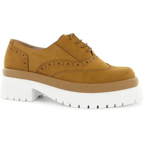 Zapatos Ecco Oxford Nobuck Mujer Olimpia01 | Platanitos