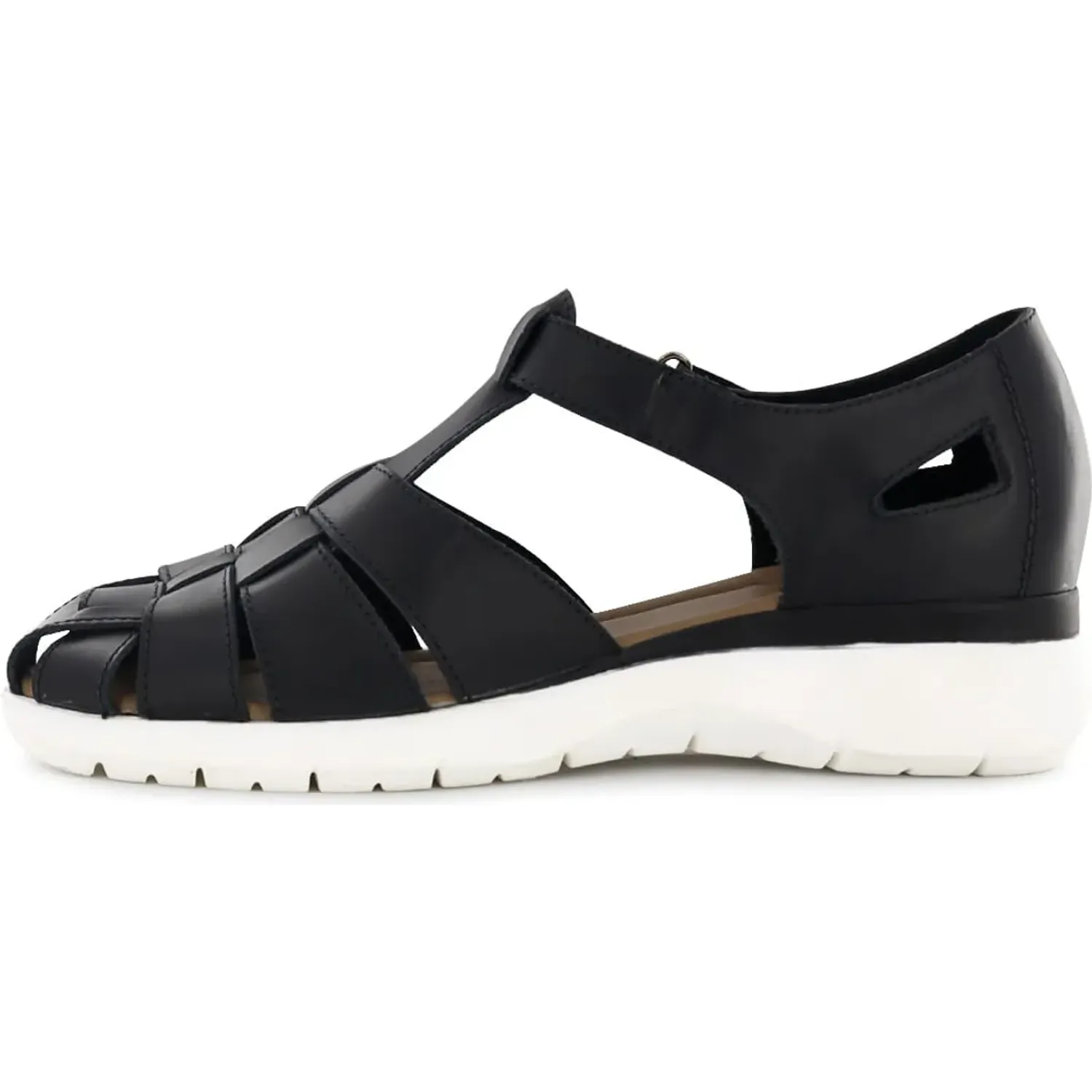 Sandalias Ecco Mujer Astor14 color negro | Platanitos
