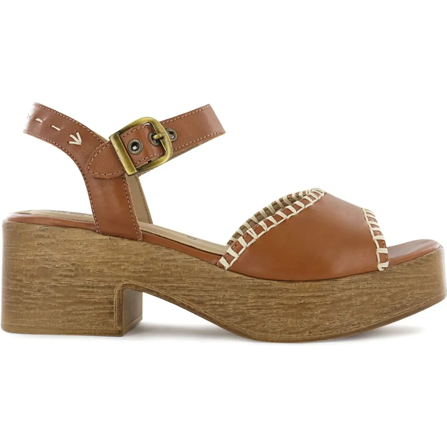 Sandalias Ecco Mujer Dome01 color caramelo | Platanitos