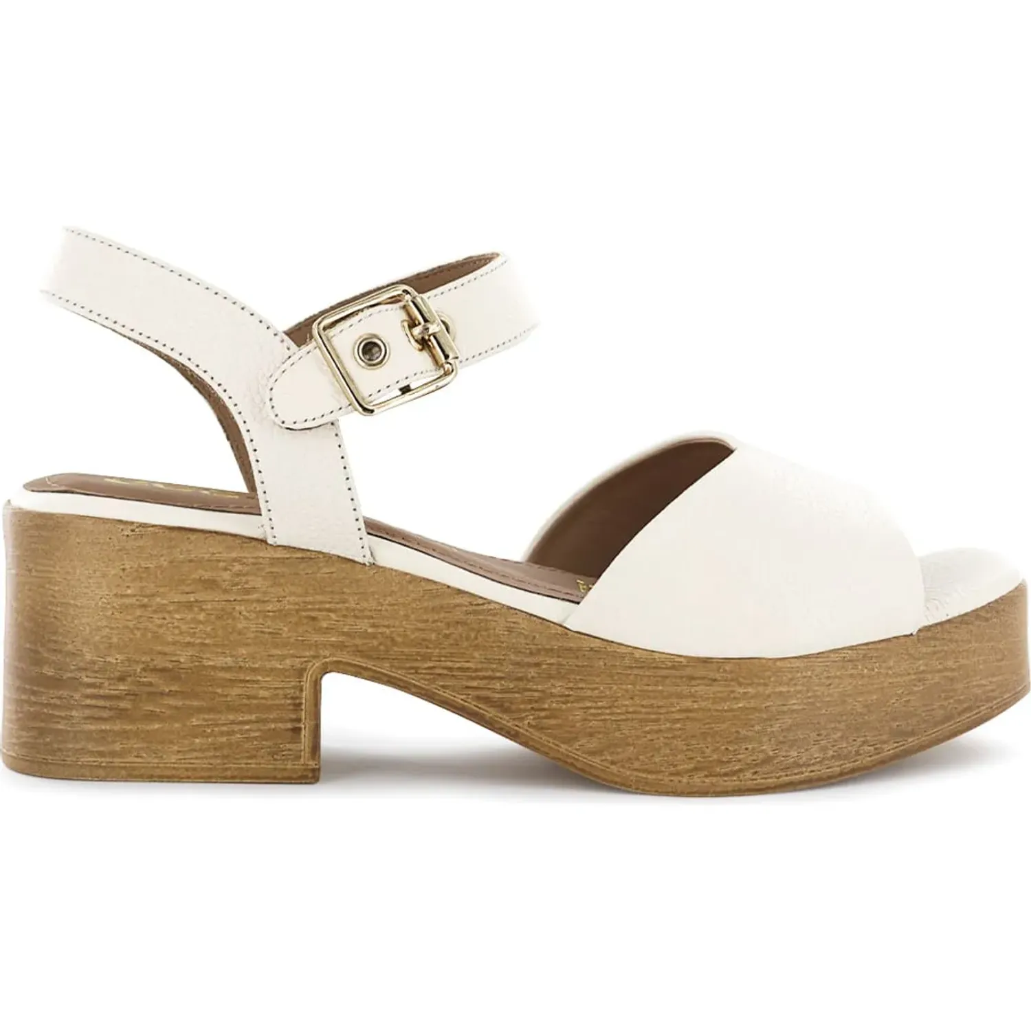 Sandalias Ecco Mujer Dome03 color marfil | Platanitos