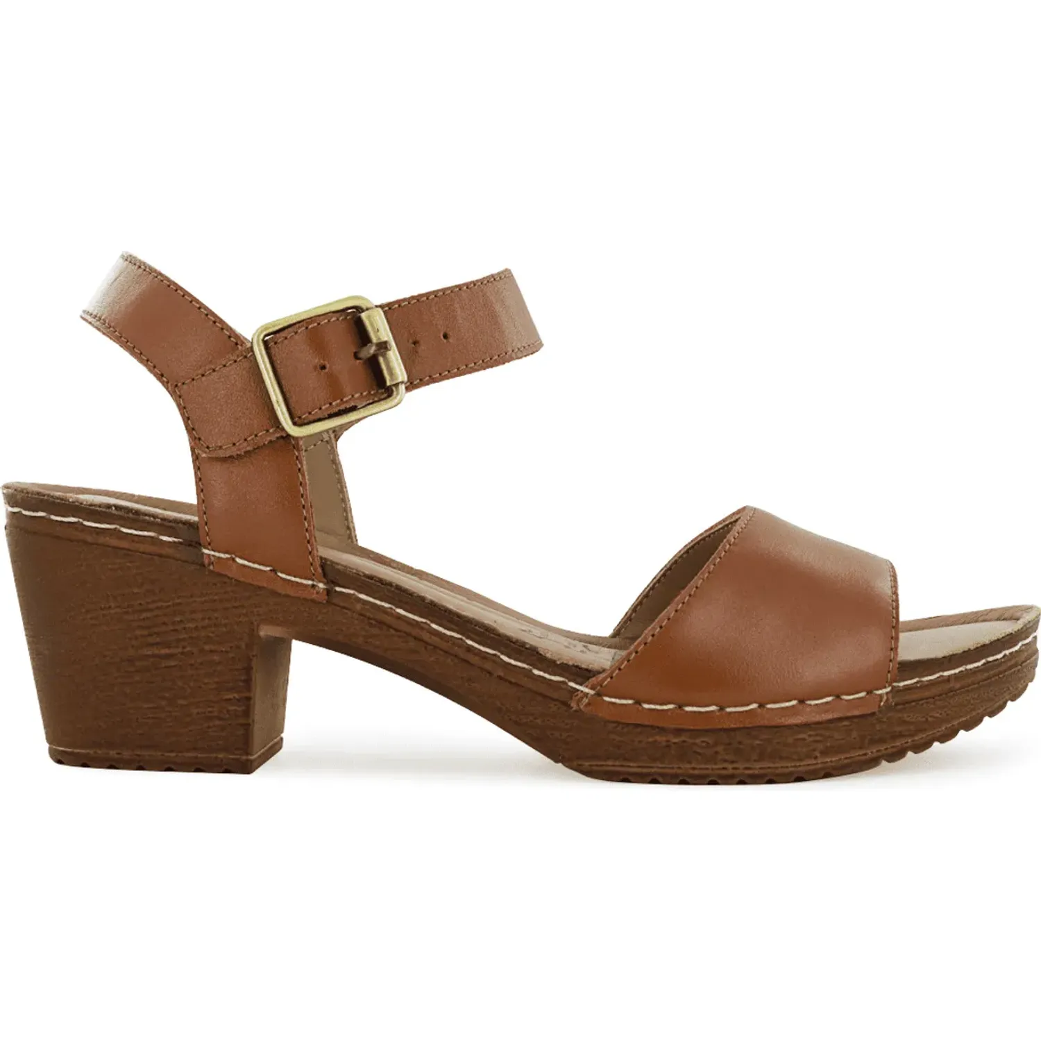 Sandalias Ecco Mujer Mika04 color caramelo | Platanitos