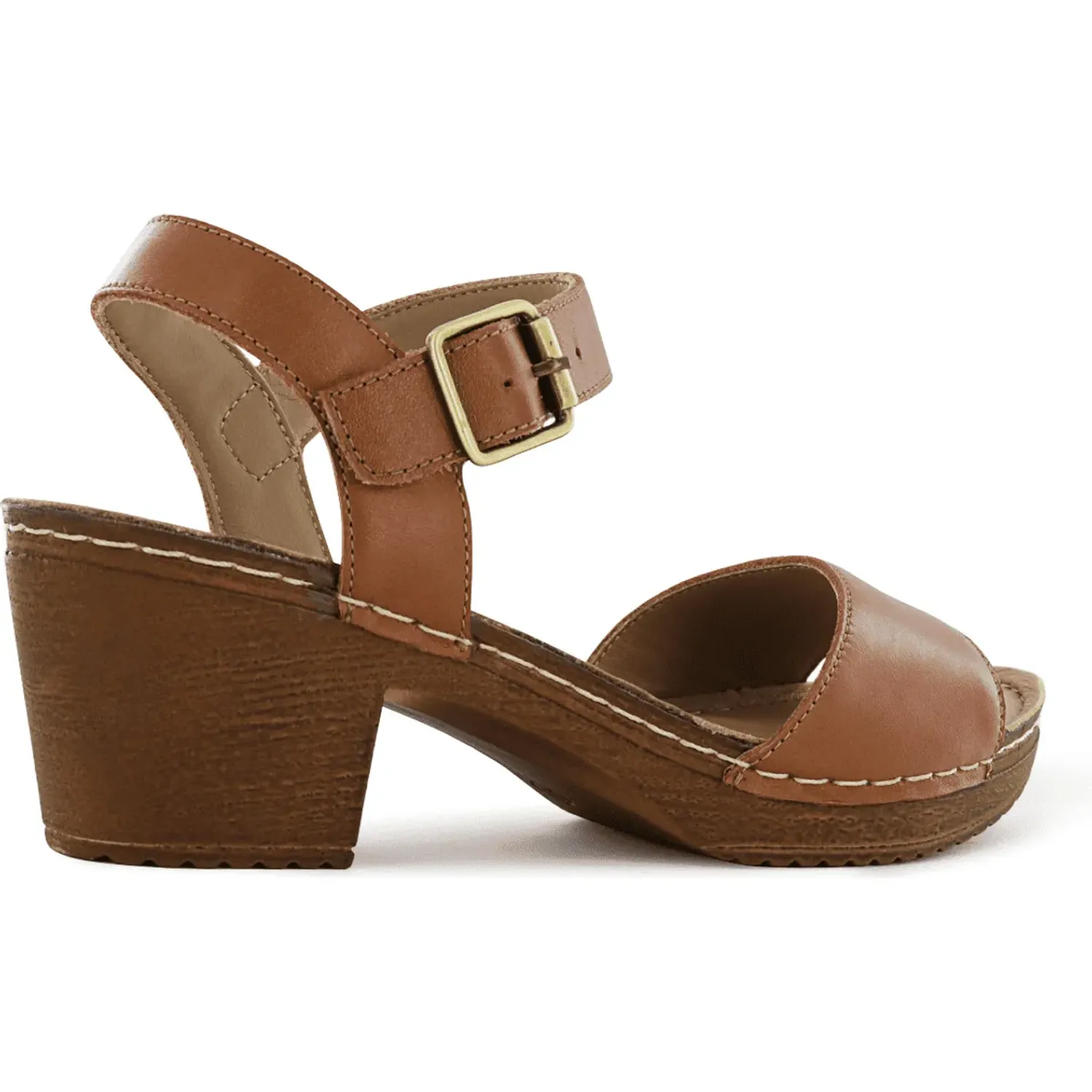Sandalias Ecco Mujer Mika04 color caramelo | Platanitos