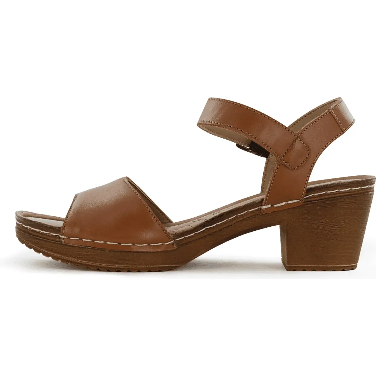 Sandalias Ecco Mujer Mika04 color caramelo | Platanitos
