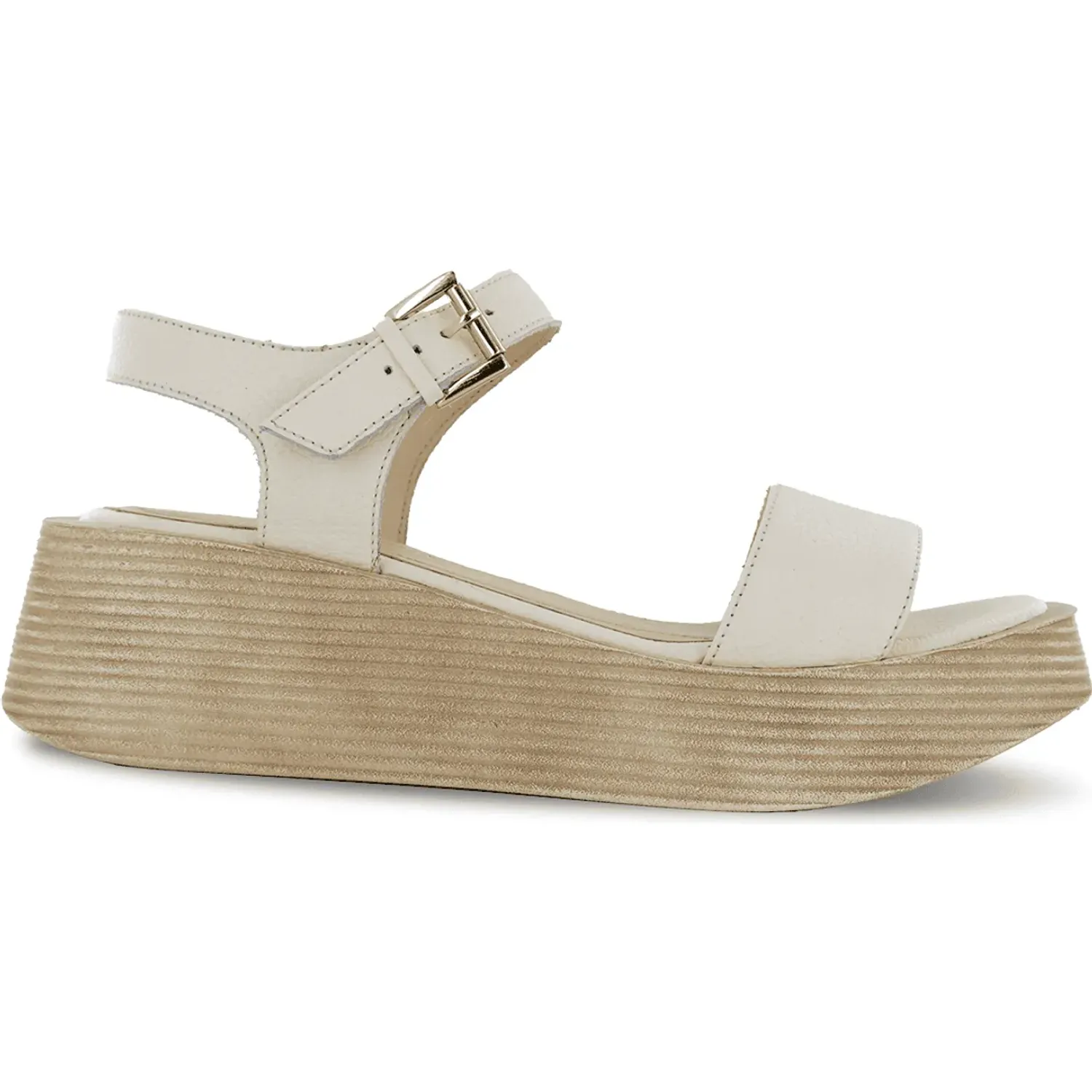 Sandalias Ecco Mujer Taxli01 color marfil | Platanitos