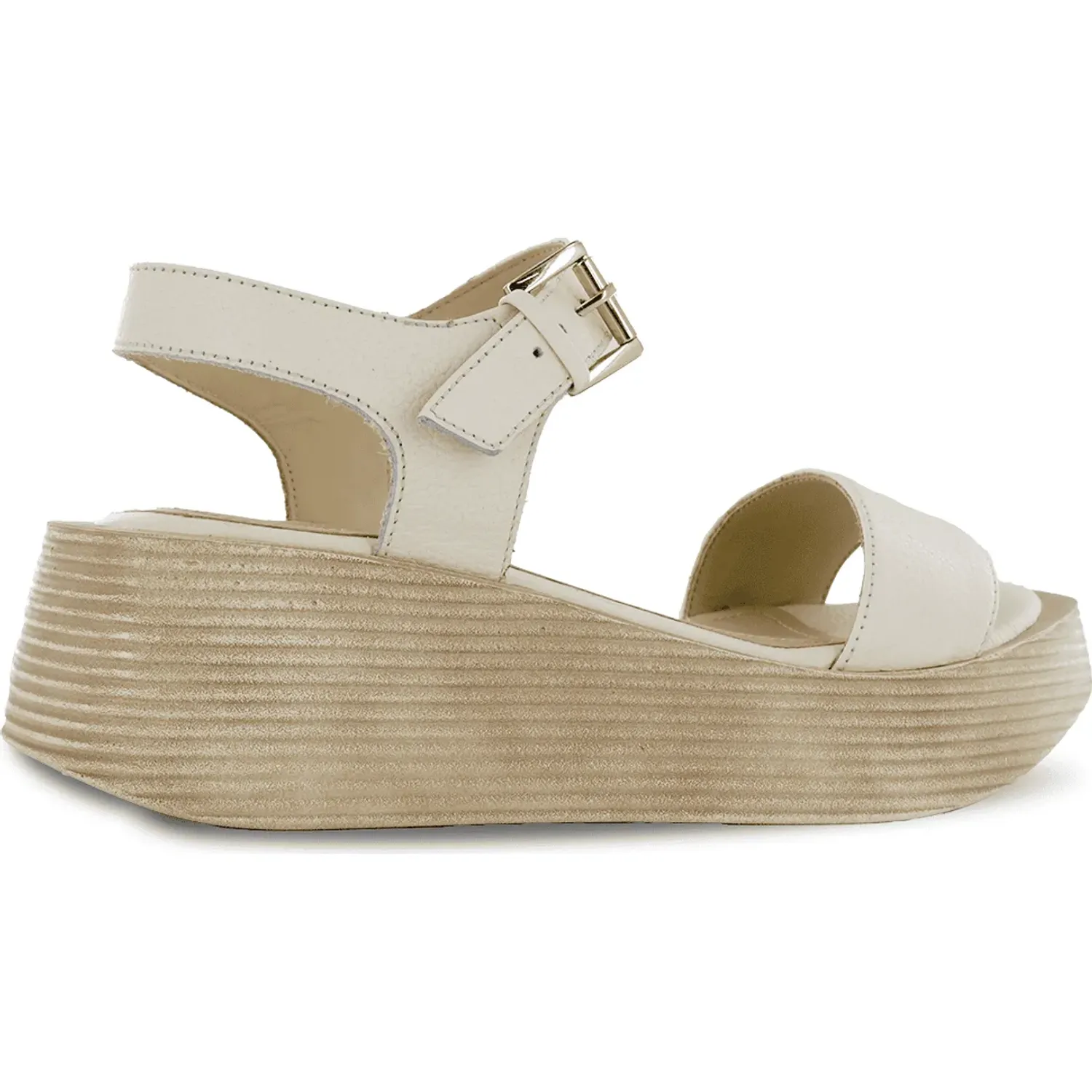 Sandalias Ecco Mujer Taxli01 color marfil | Platanitos
