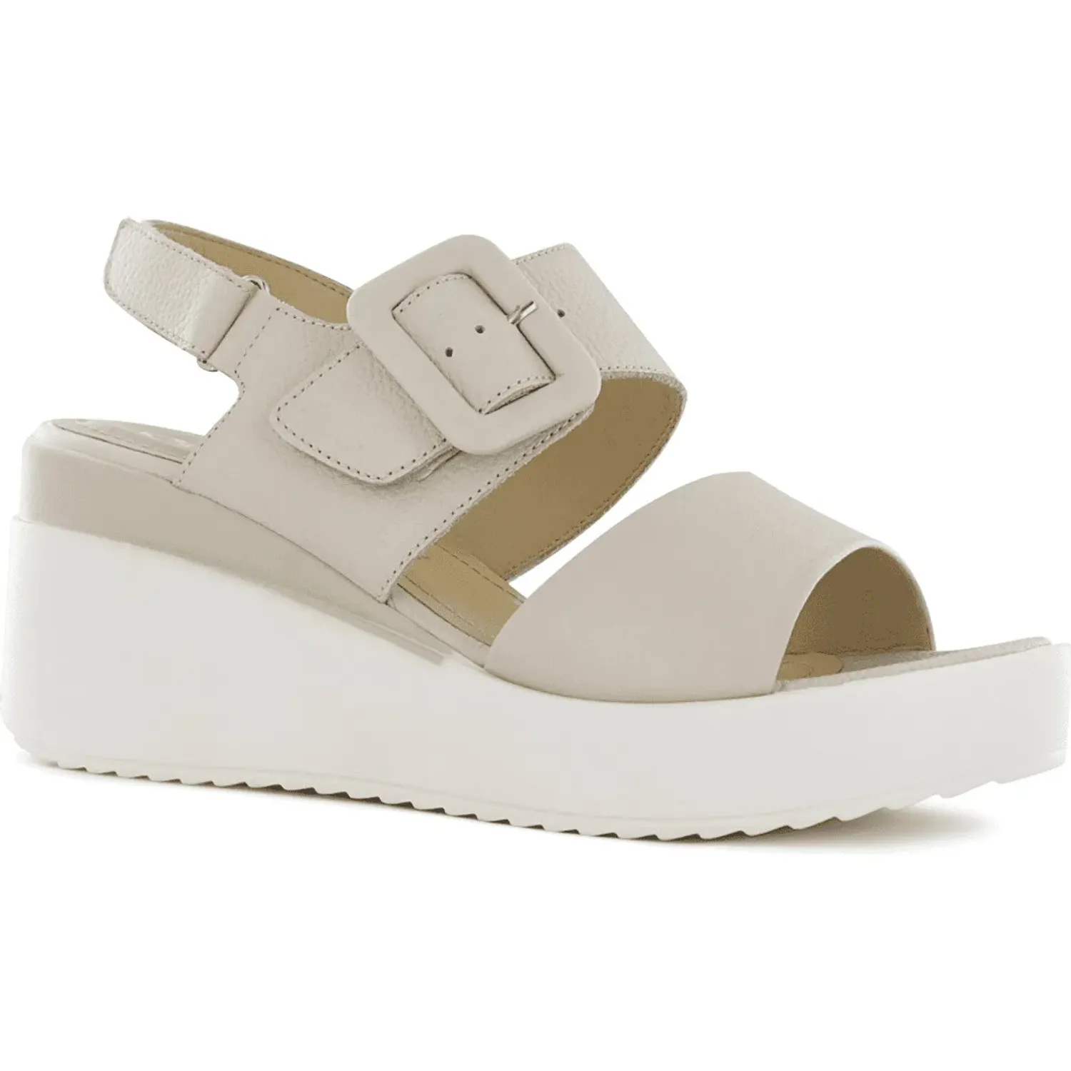 Sandalias Ecco Mujer Jaspe10 color ostra | Platanitos