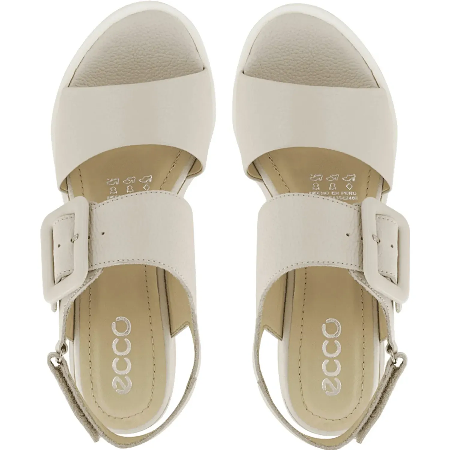 Sandalias Ecco Mujer Jaspe10 color ostra | Platanitos