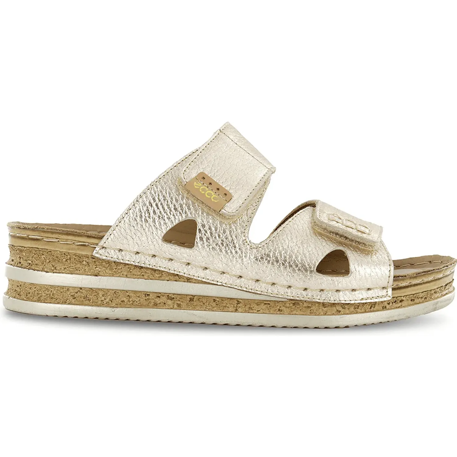 Sandalias Ecco Mujer Hilda01 color oro | Platanitos