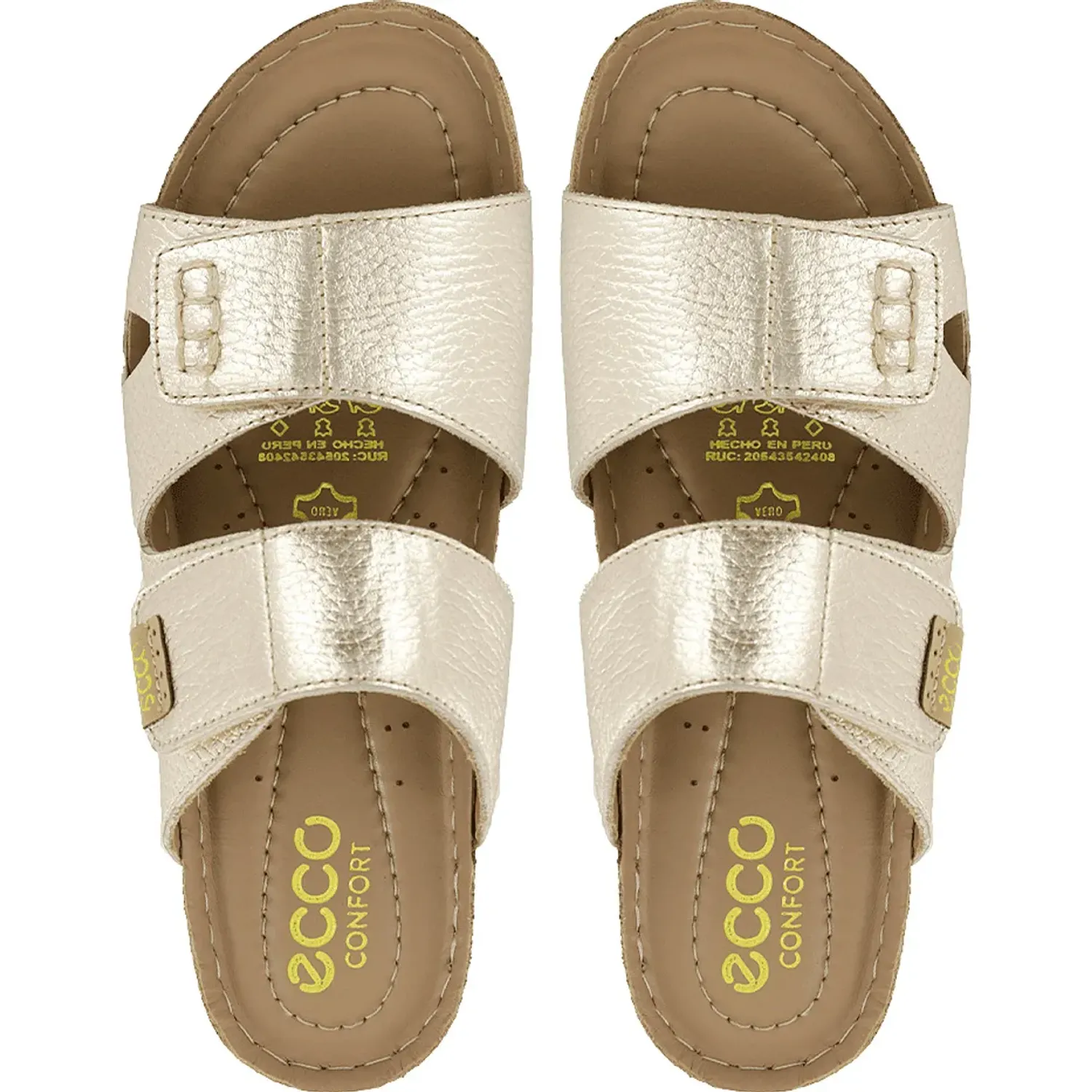 Sandalias Ecco Mujer Hilda01 color oro | Platanitos