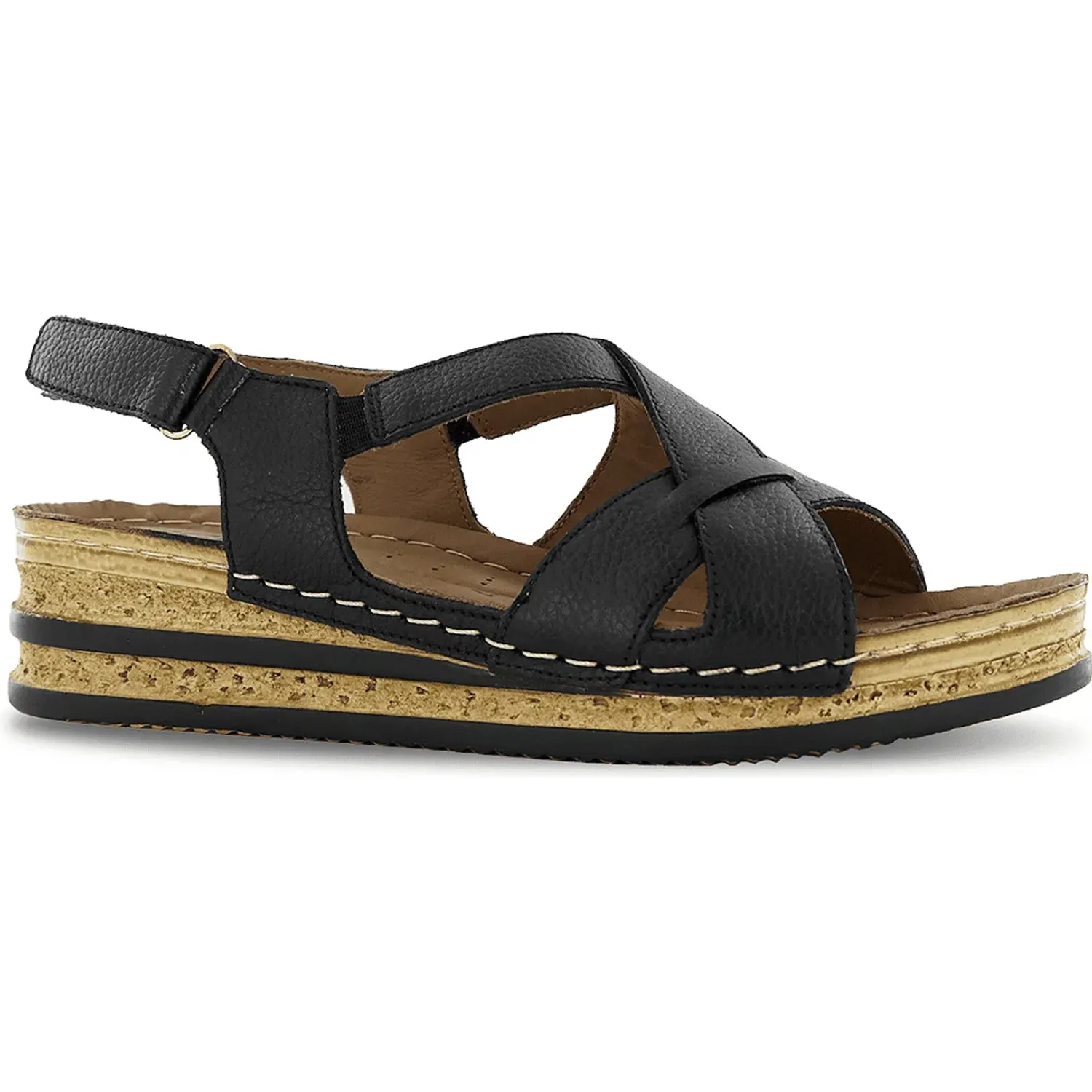 Sandalias Ecco Mujer Hilda02 color negro | Platanitos