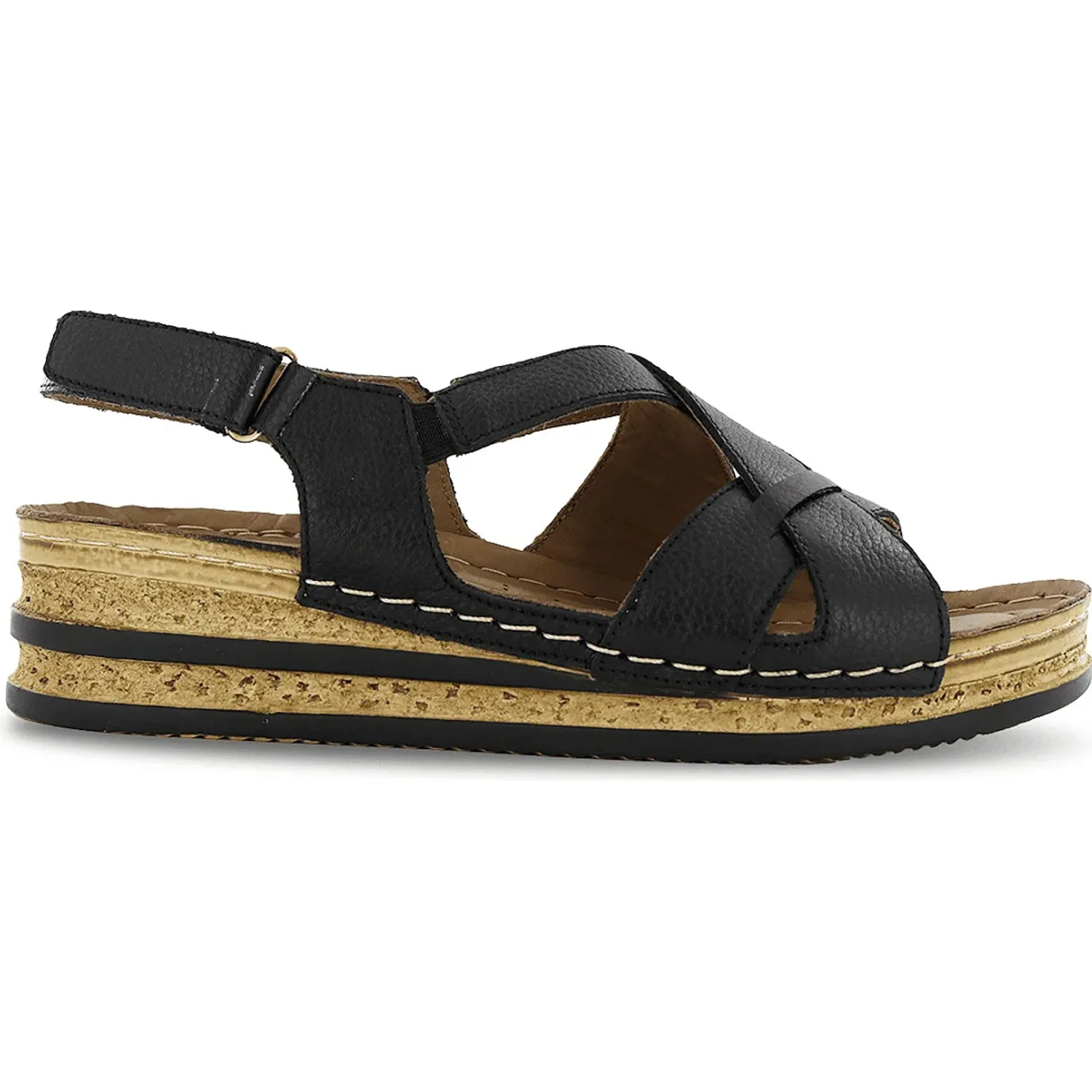 Sandalias Ecco Mujer Hilda02 color negro | Platanitos
