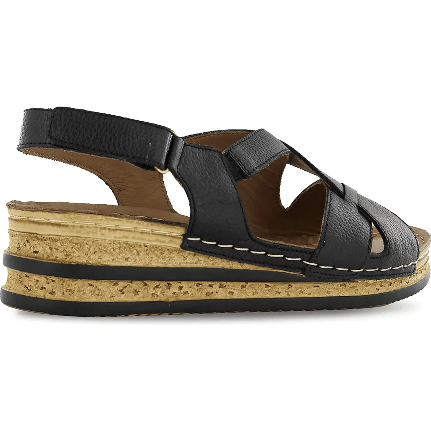 Sandalias Ecco Mujer Hilda02 color negro | Platanitos