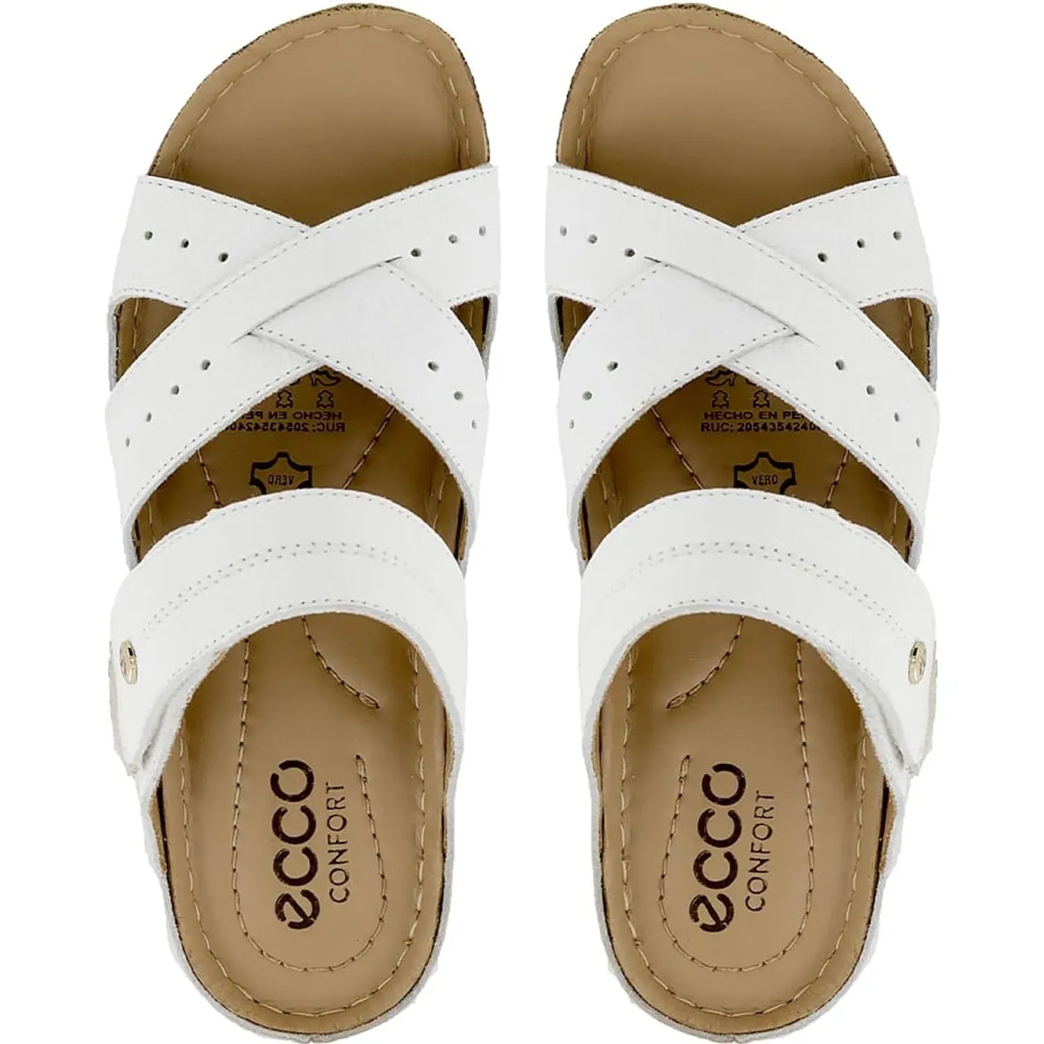 Sandalias Ecco Mujer Lexie06 color blanco | Platanitos
