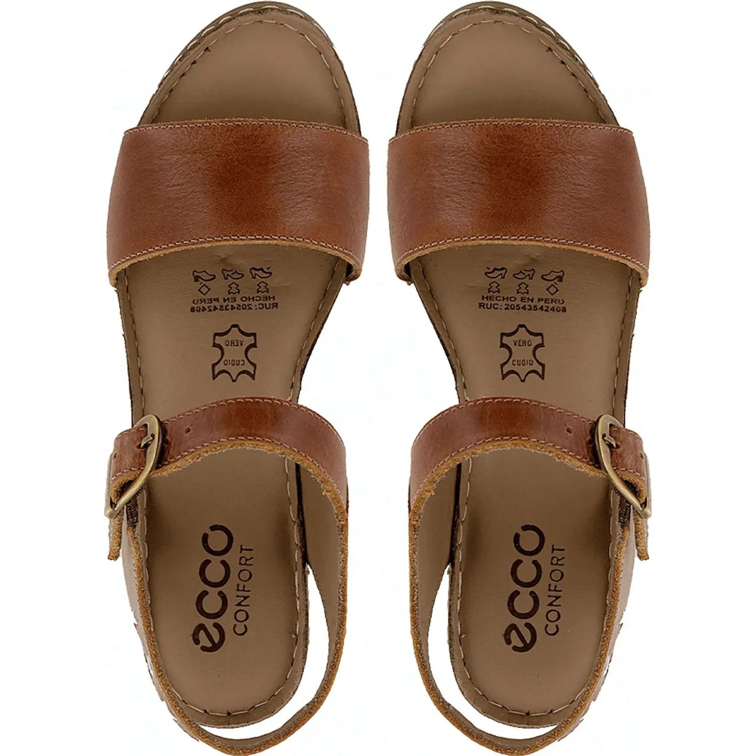 Sandalias Ecco Mujer Triana07 color cobre | Platanitos