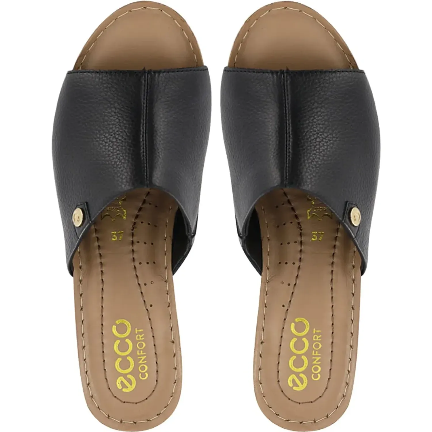 Sandalias Ecco Mujer Mika17 color negro | Platanitos