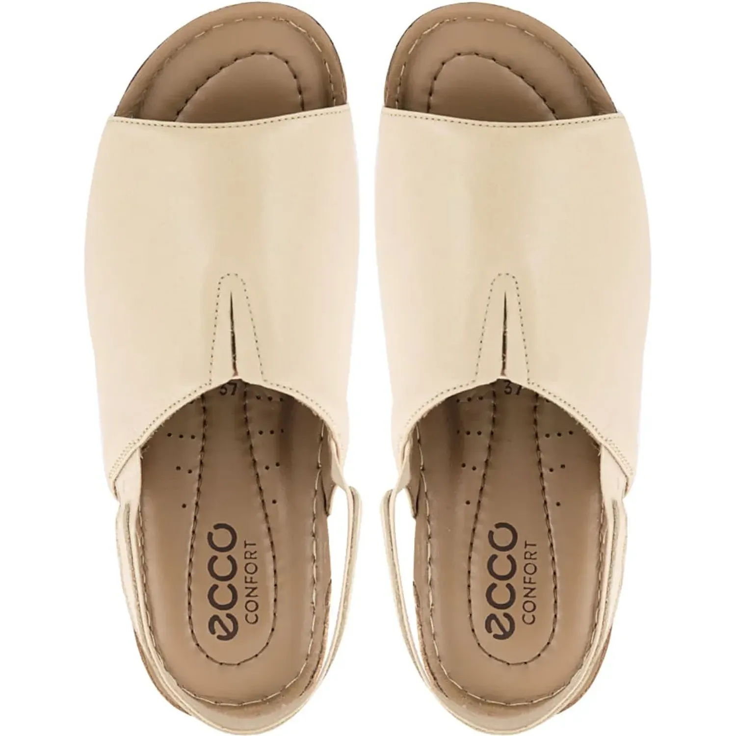 Sandalias Ecco Mujer Patty34 color moca latte | Platanitos