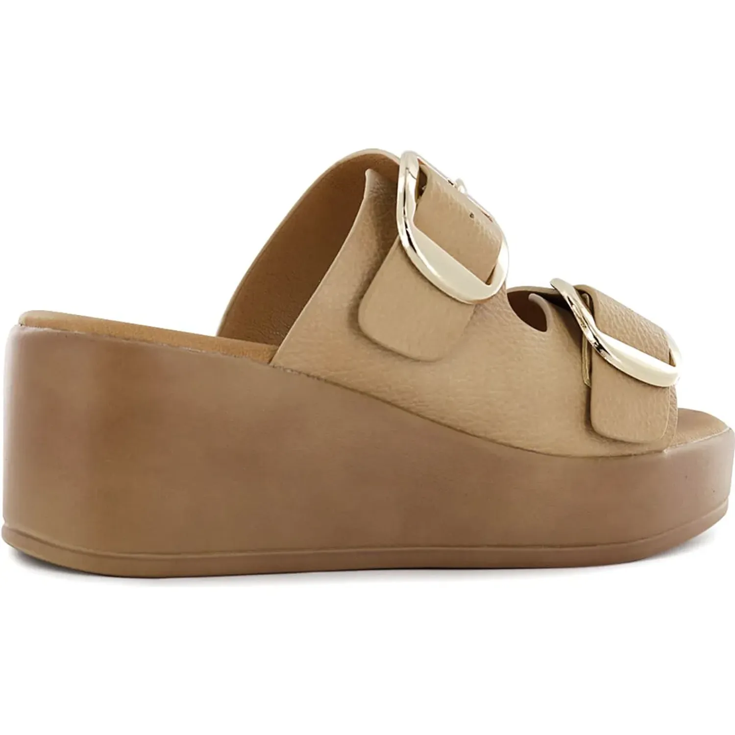 Sandalias Impuls Cuña Mujer Abi12 color beige | Platanitos