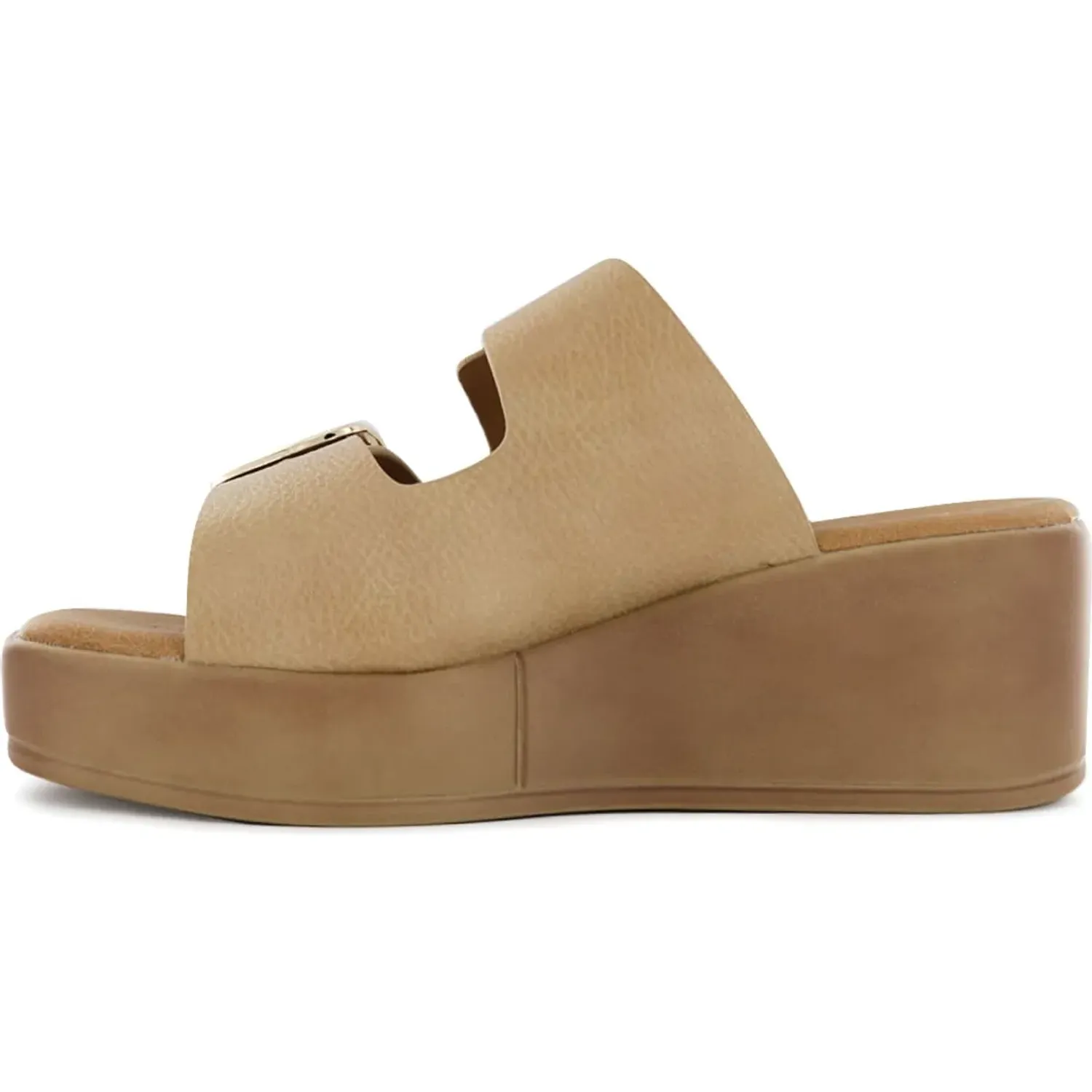 Sandalias Impuls Cuña Mujer Abi12 color beige | Platanitos