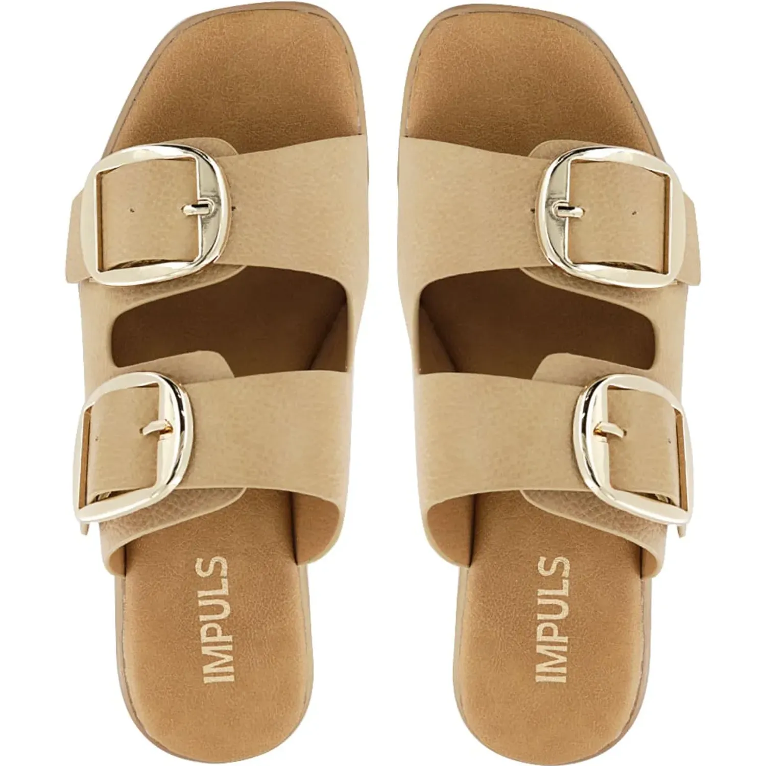 Sandalias Impuls Cuña Mujer Abi12 color beige | Platanitos