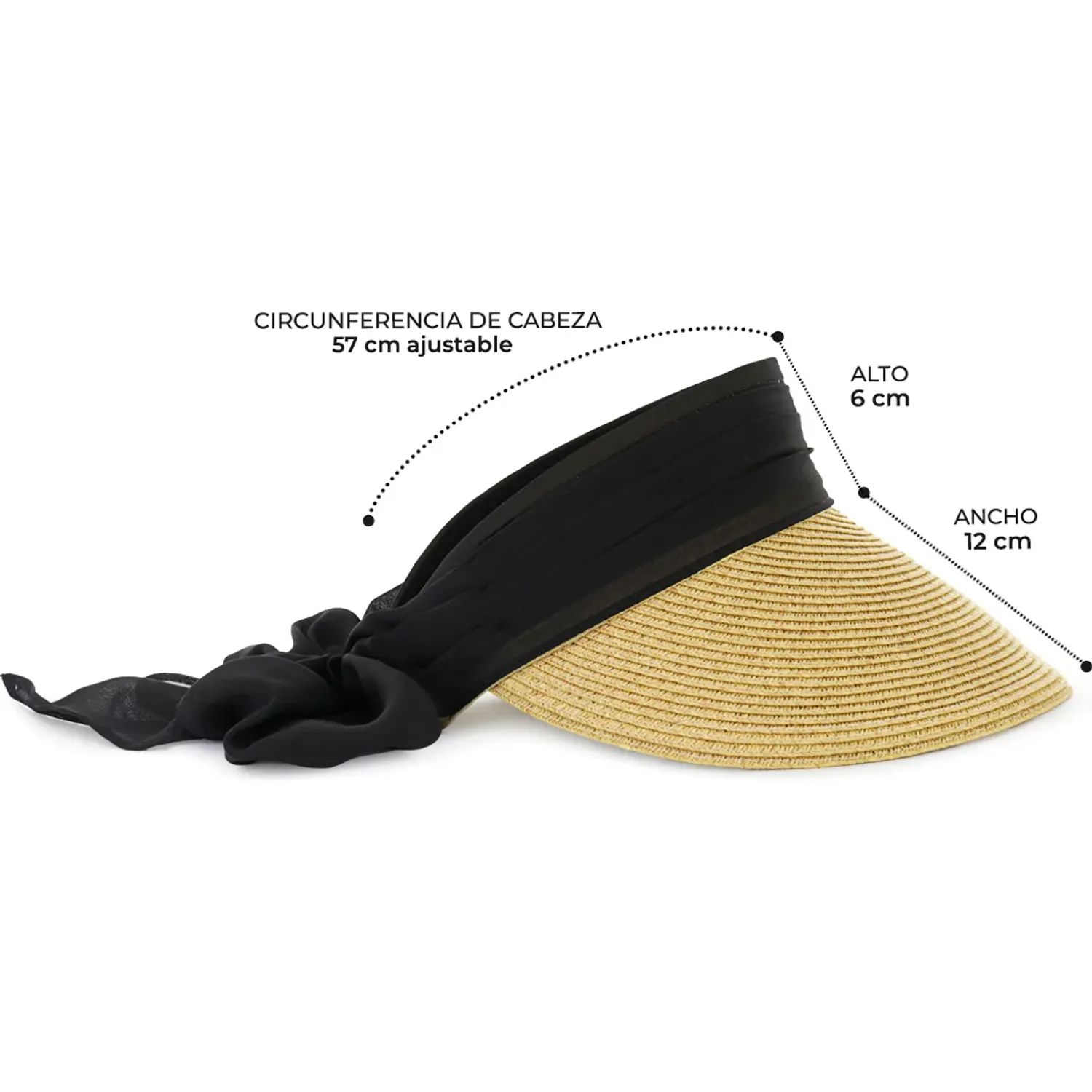 Impuls Sombrero Impuls De Playa Mujer Summer19 color negro | Platanitos