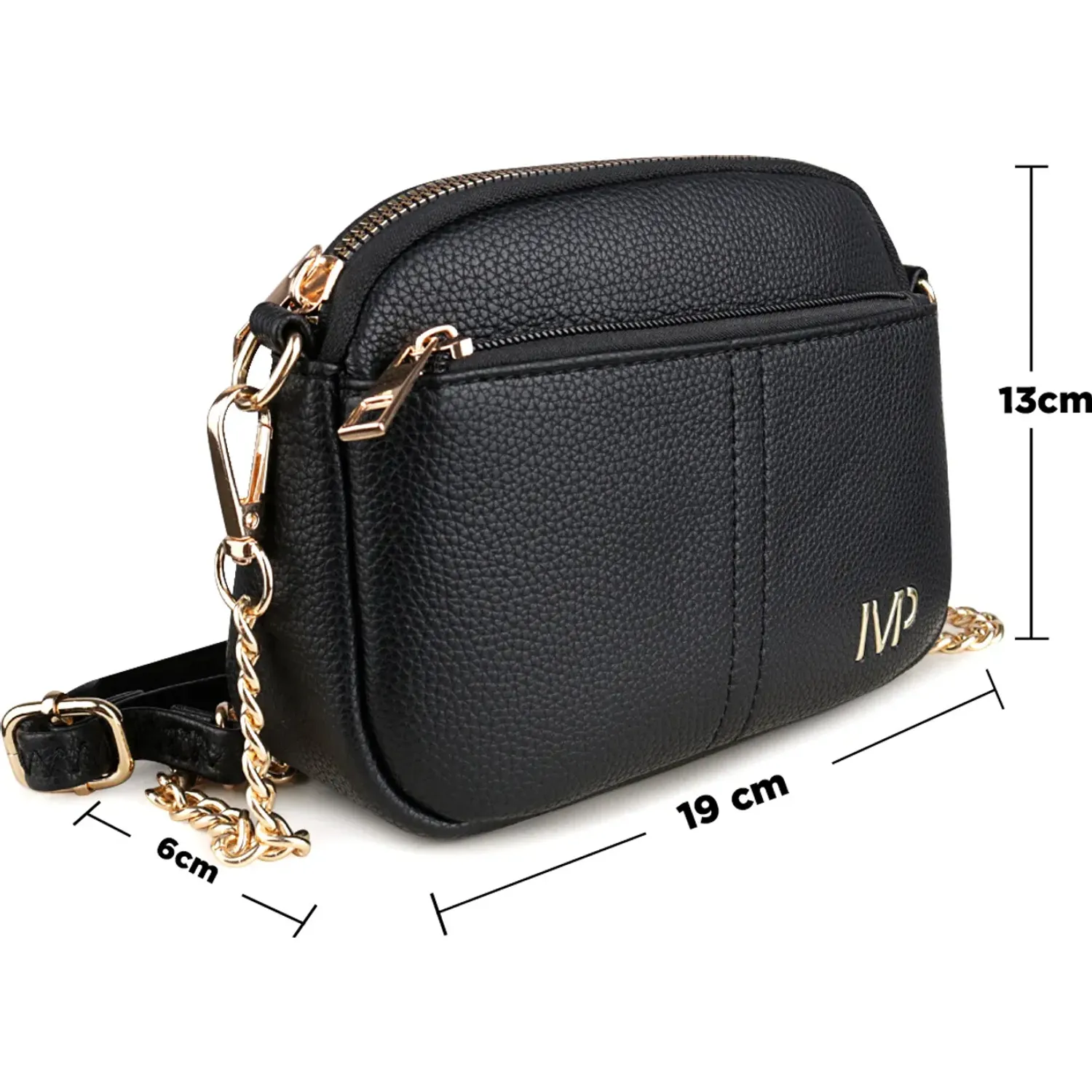 Cartera Impuls Urbano Mujer Amarita65 color negro | Platanitos