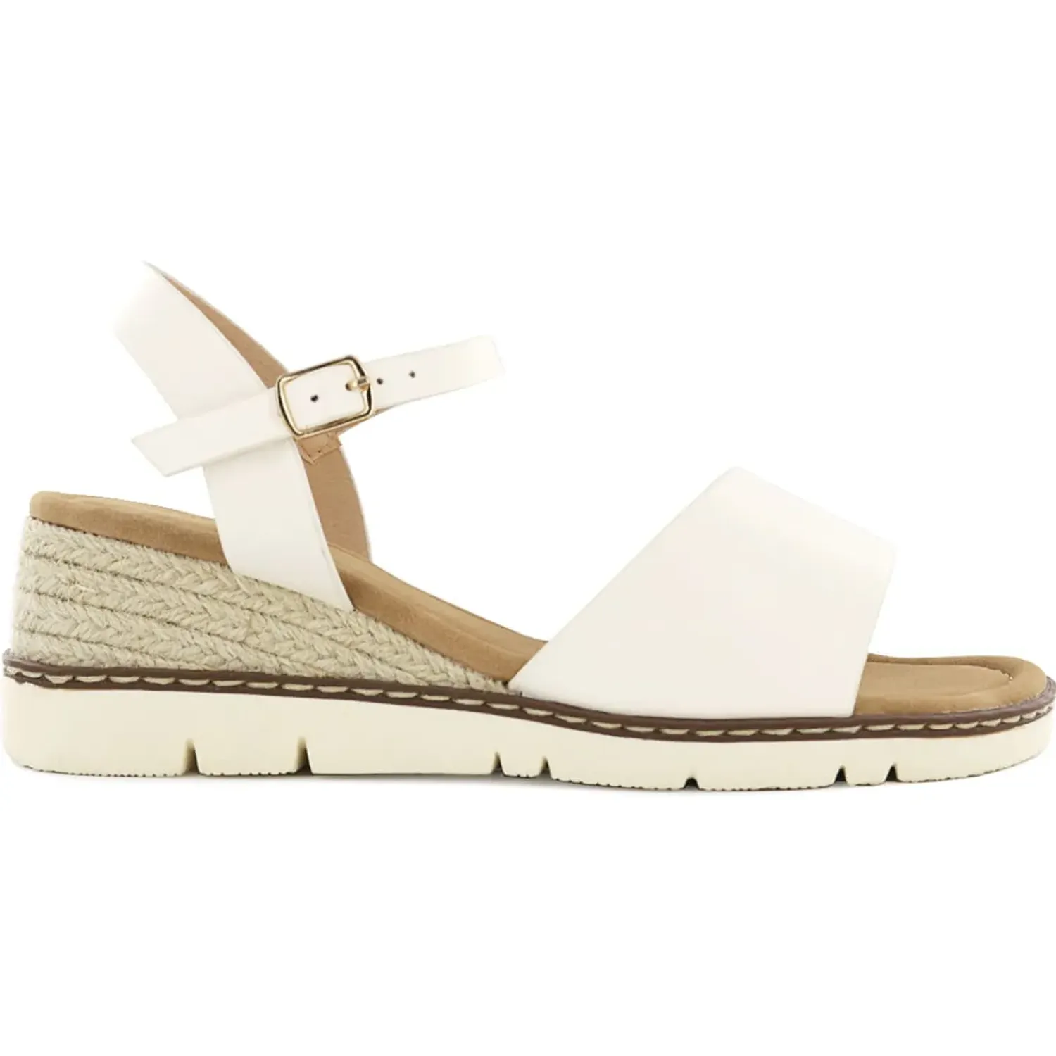 Sandalias Impuls Cuña Mujer Adaya16 color hielo | Platanitos