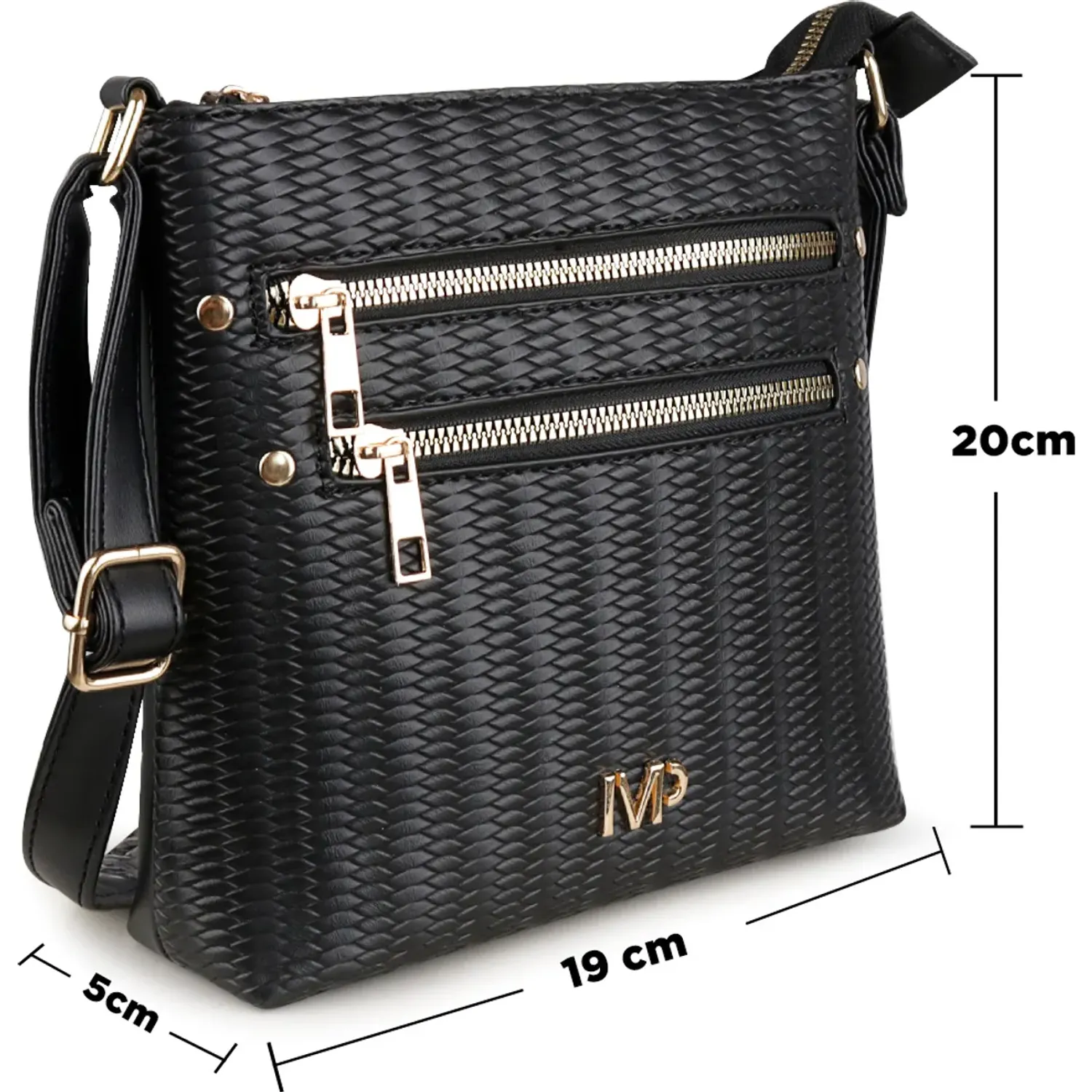 Cartera Impuls Urbano Mujer Amarita62 color negro | Platanitos