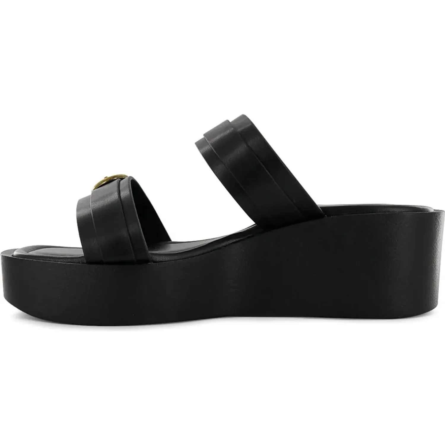 Sandalias Impuls Cuña Mujer Adaya08 color negro | Platanitos