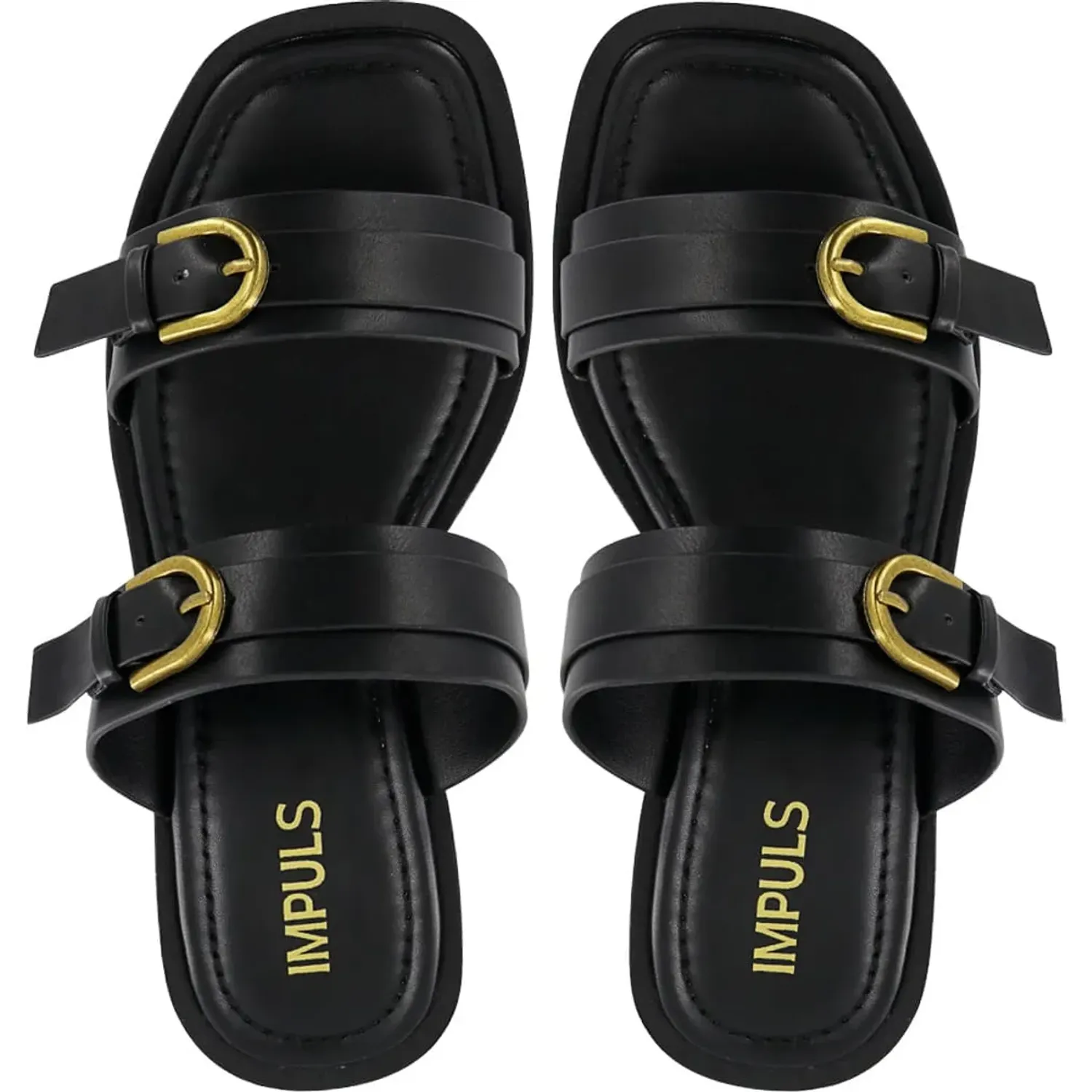 Sandalias Impuls Cuña Mujer Adaya08 color negro | Platanitos