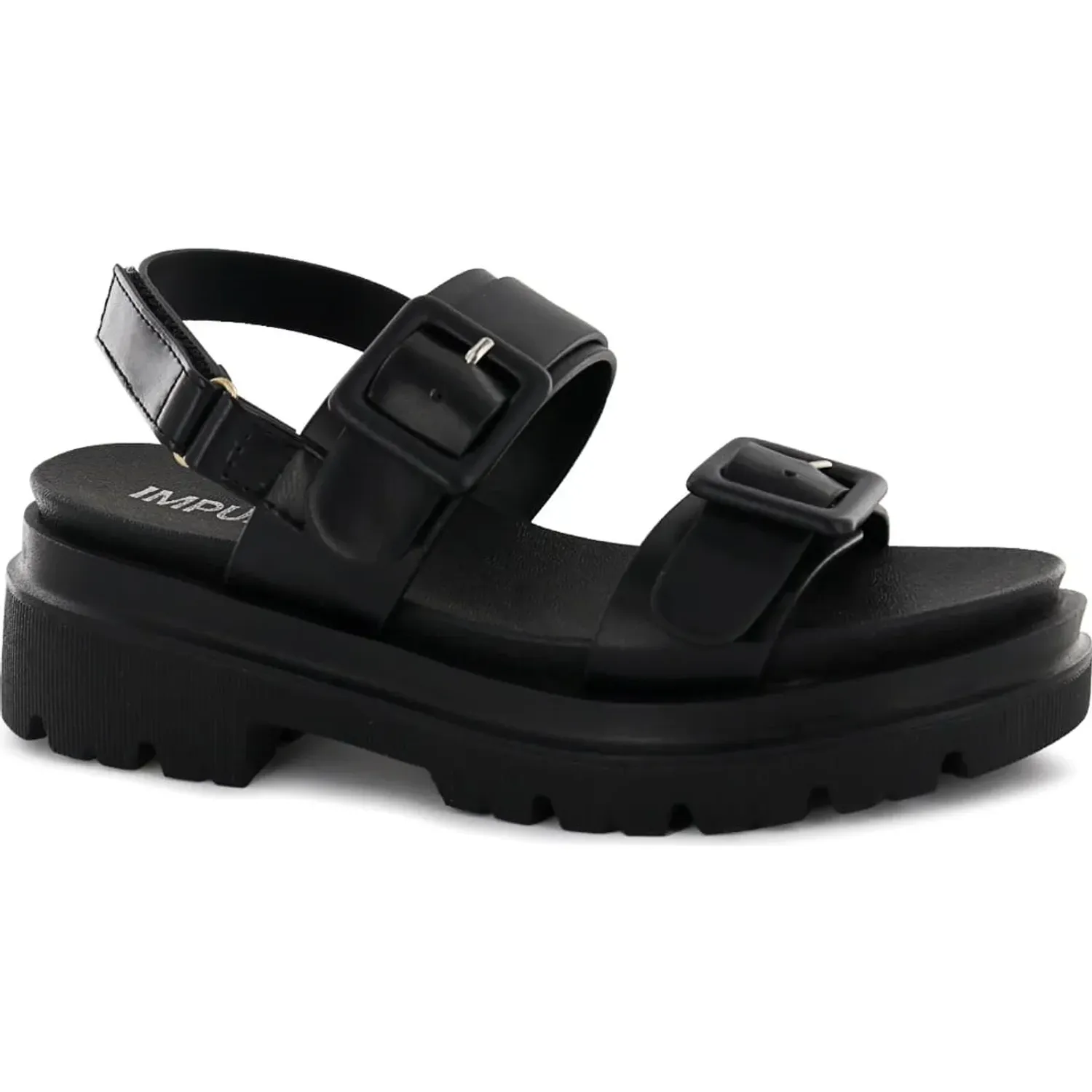 Sandalias Impuls Cuña Mujer Adaya10 color negro | Platanitos