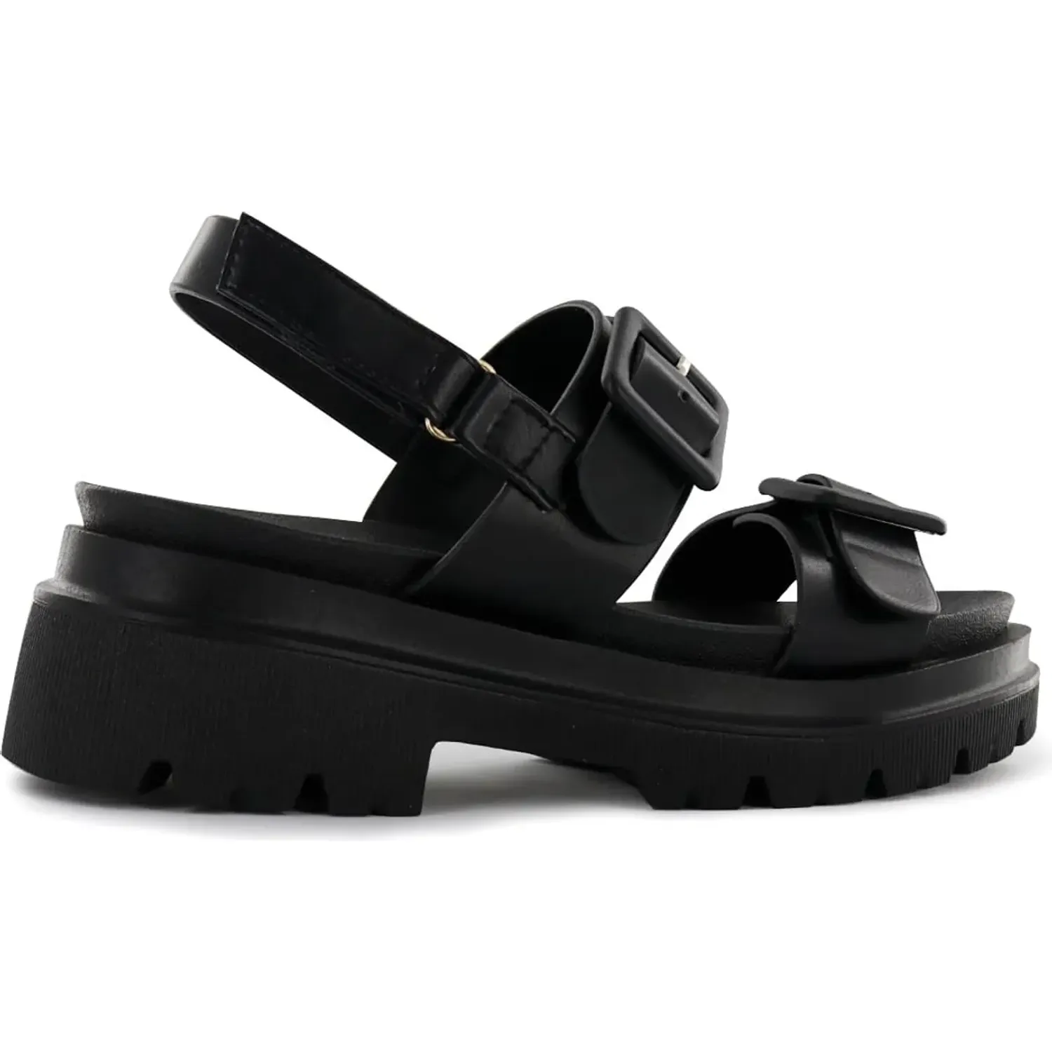 Sandalias Impuls Cuña Mujer Adaya10 color negro | Platanitos