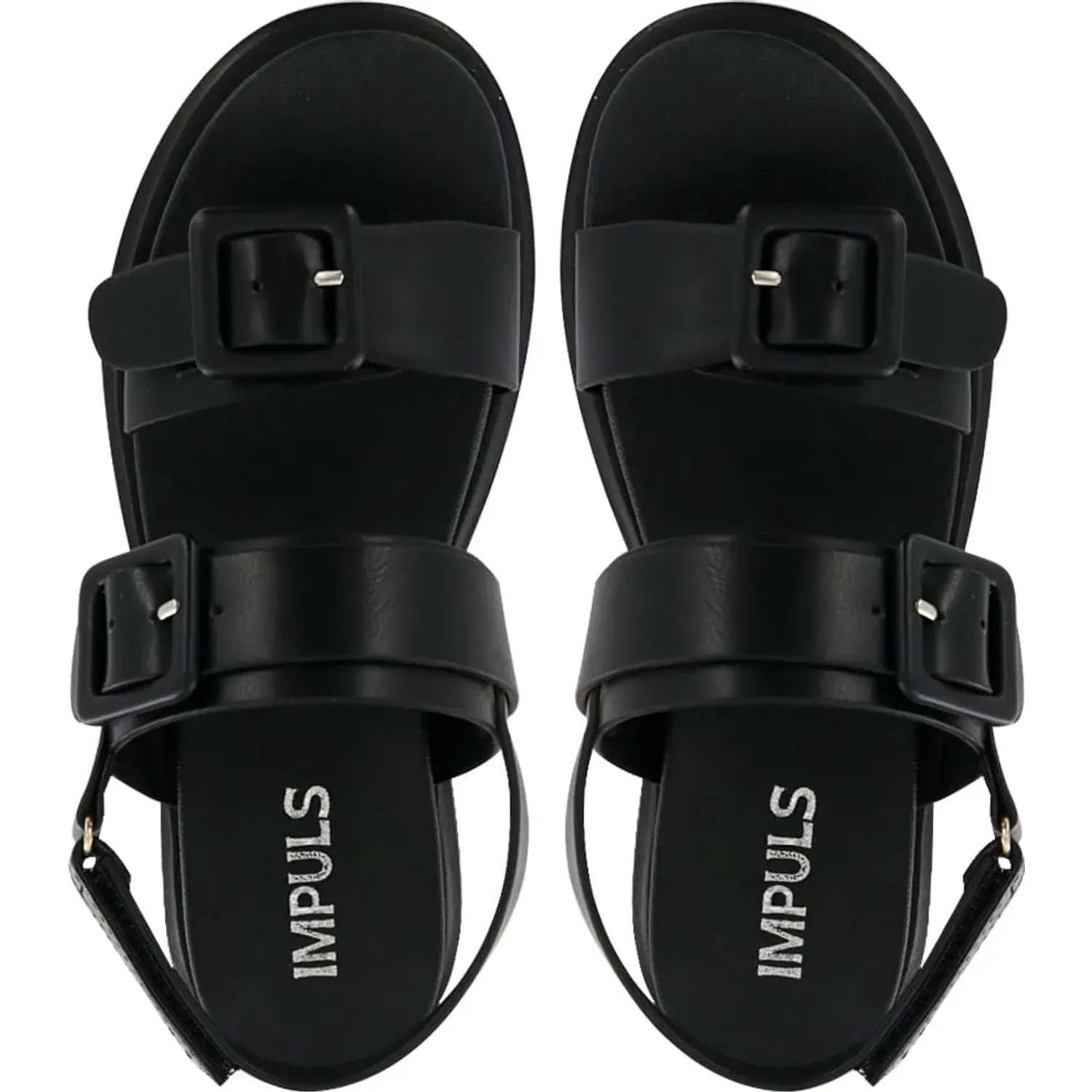 Sandalias Impuls Cuña Mujer Adaya10 color negro | Platanitos