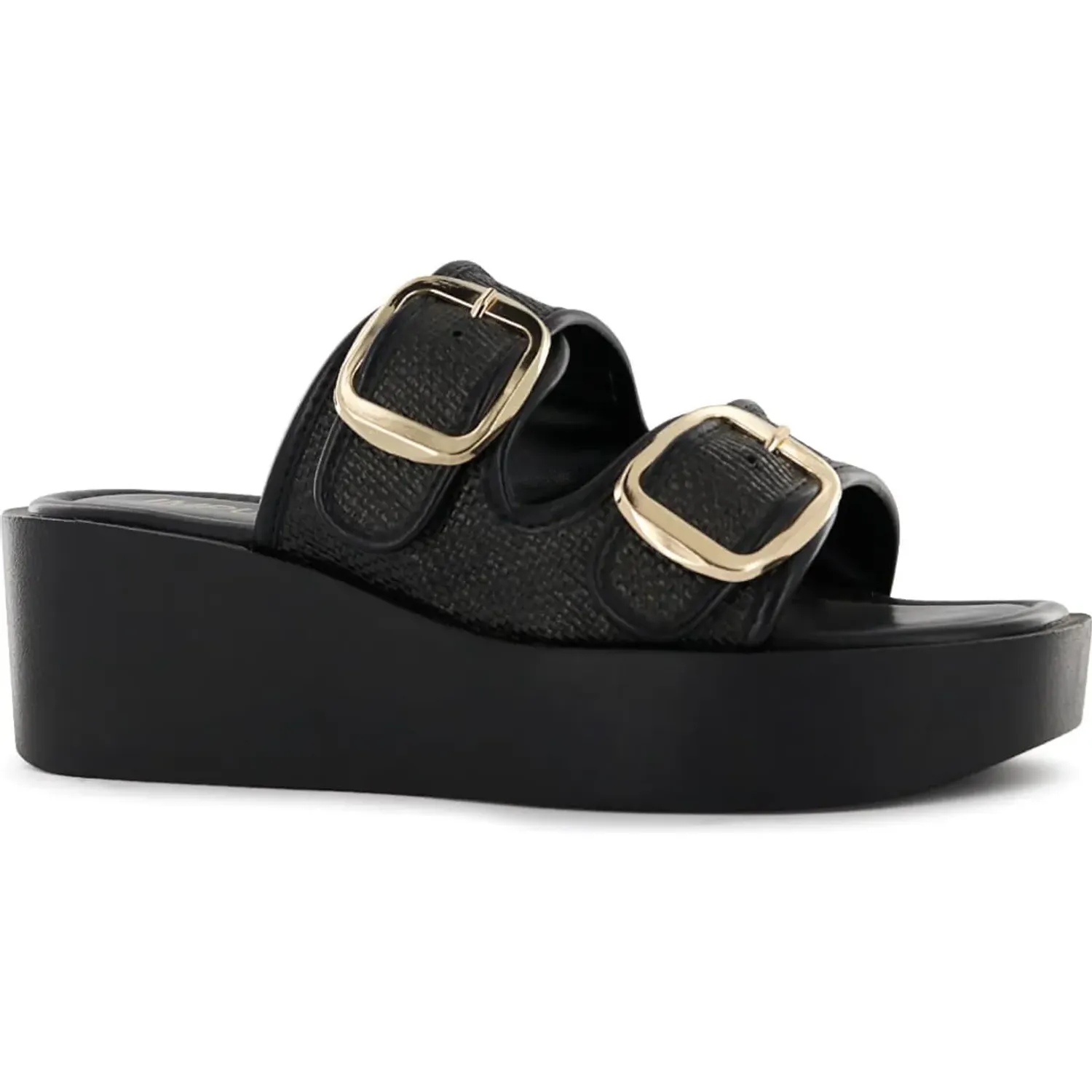 Sandalias Impuls Cuña Mujer Adaya07 color negro | Platanitos