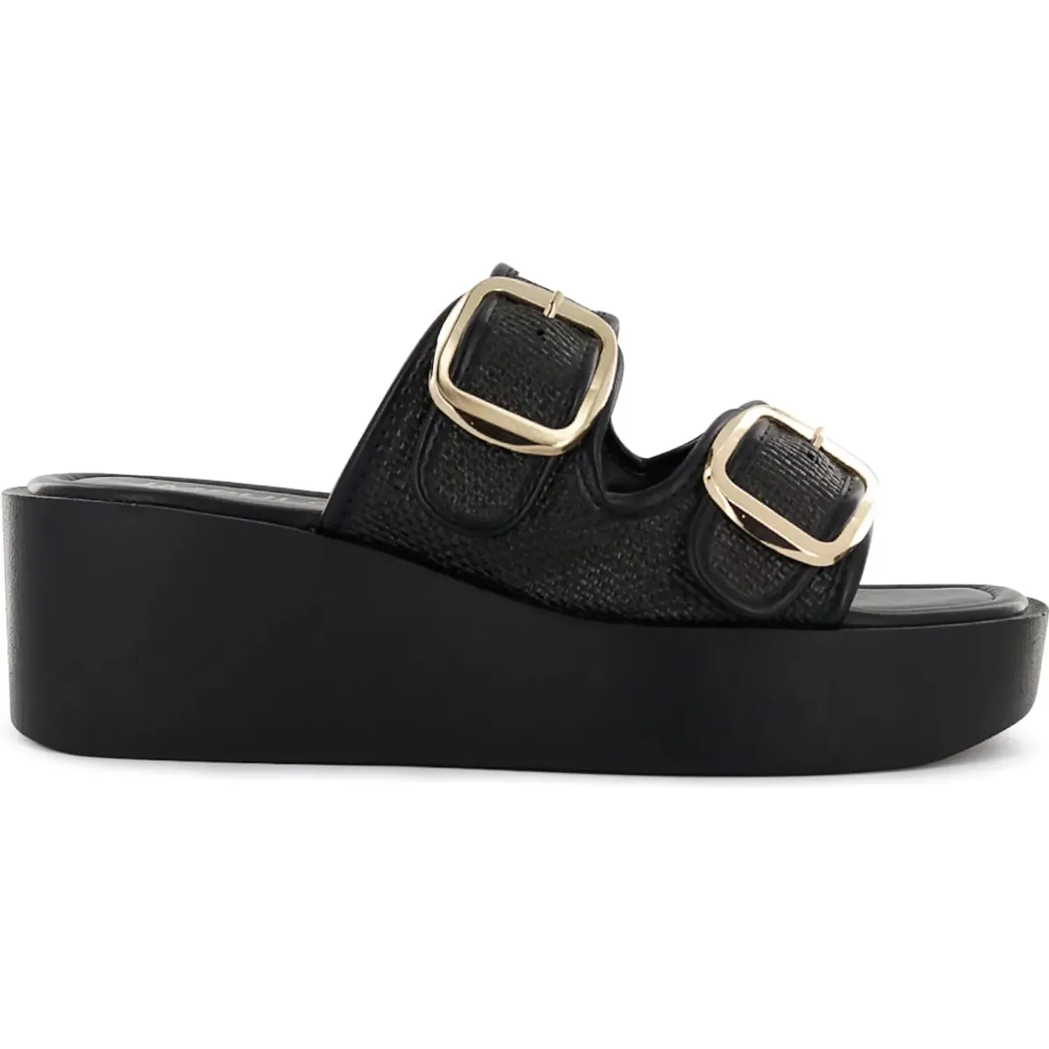 Sandalias Impuls Cuña Mujer Adaya07 color negro | Platanitos