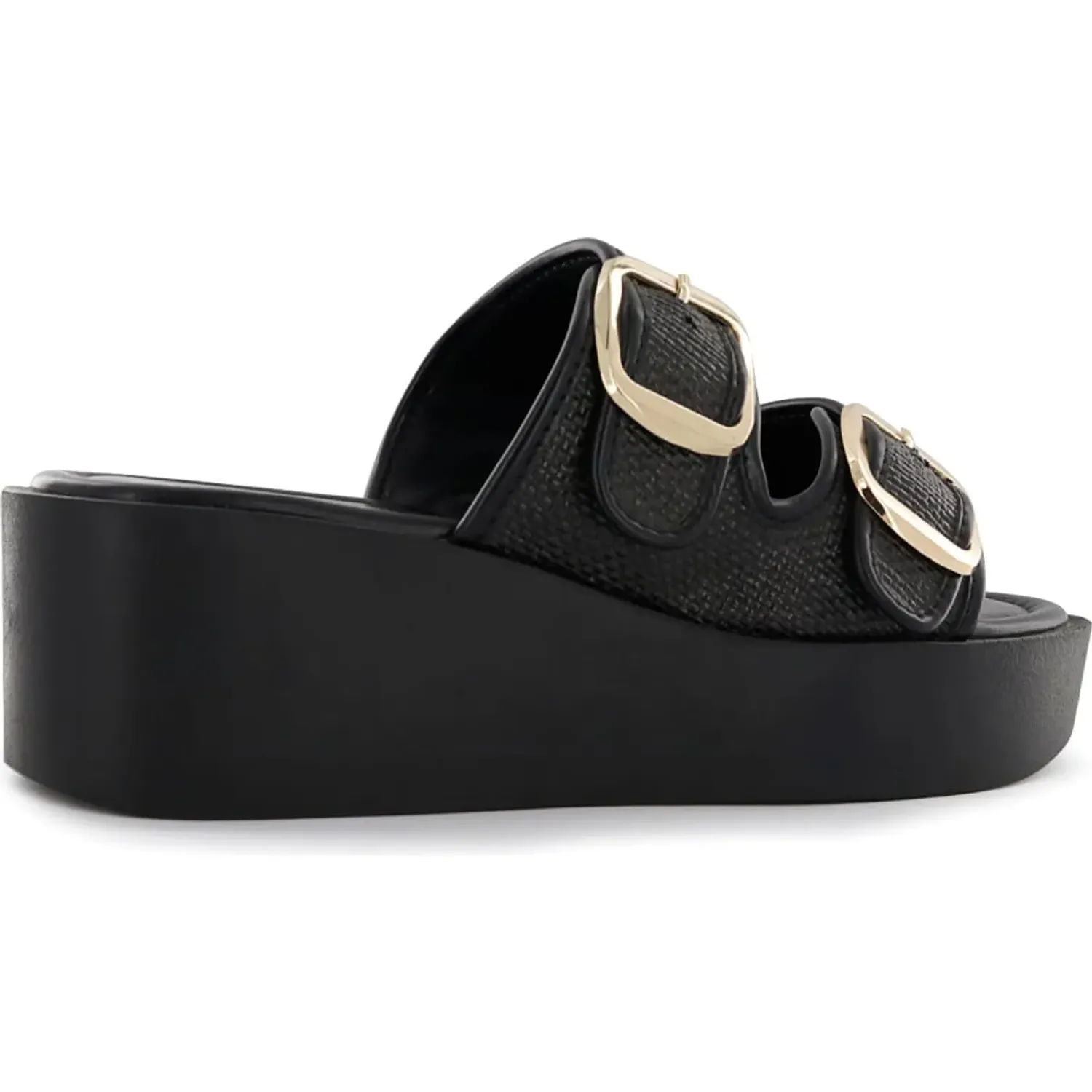Sandalias Impuls Cuña Mujer Adaya07 color negro | Platanitos