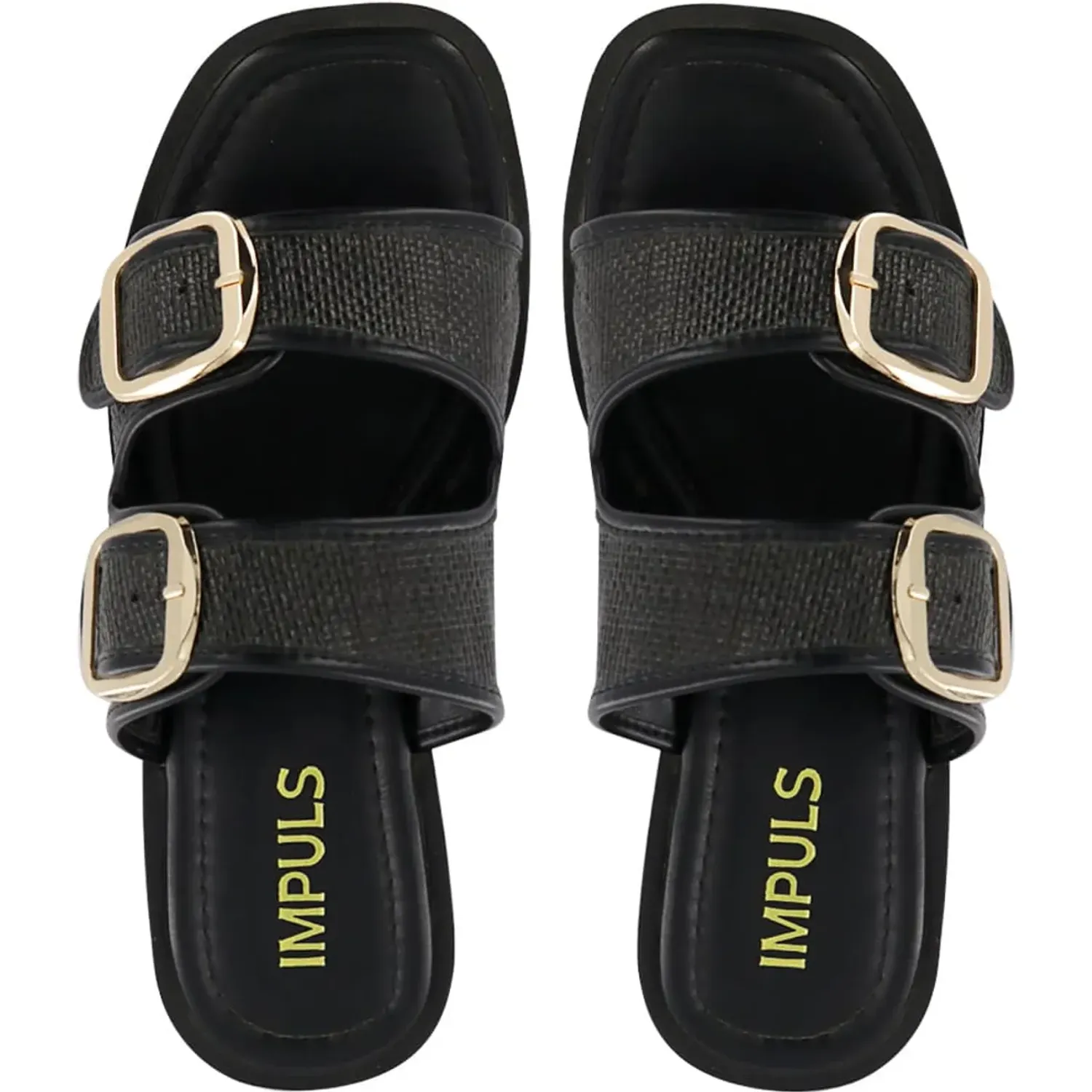Sandalias Impuls Cuña Mujer Adaya07 color negro | Platanitos