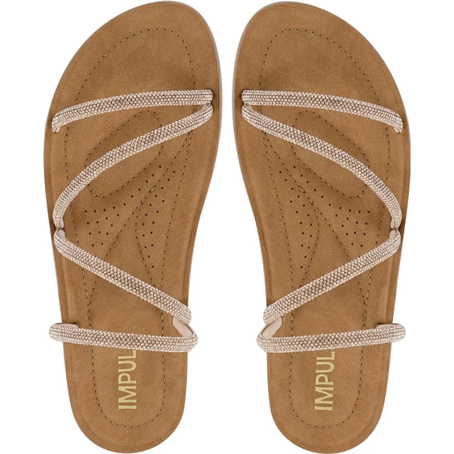Sandalias Impuls Confort Mujer Barbara57 color champagne | Platanitos