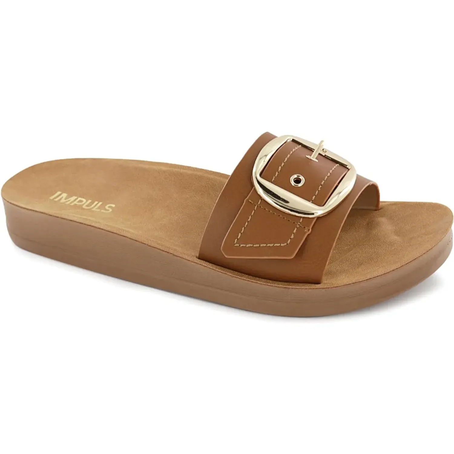 Sandalias Impuls Confort Mujer Barbara53 color caramelo | Platanitos