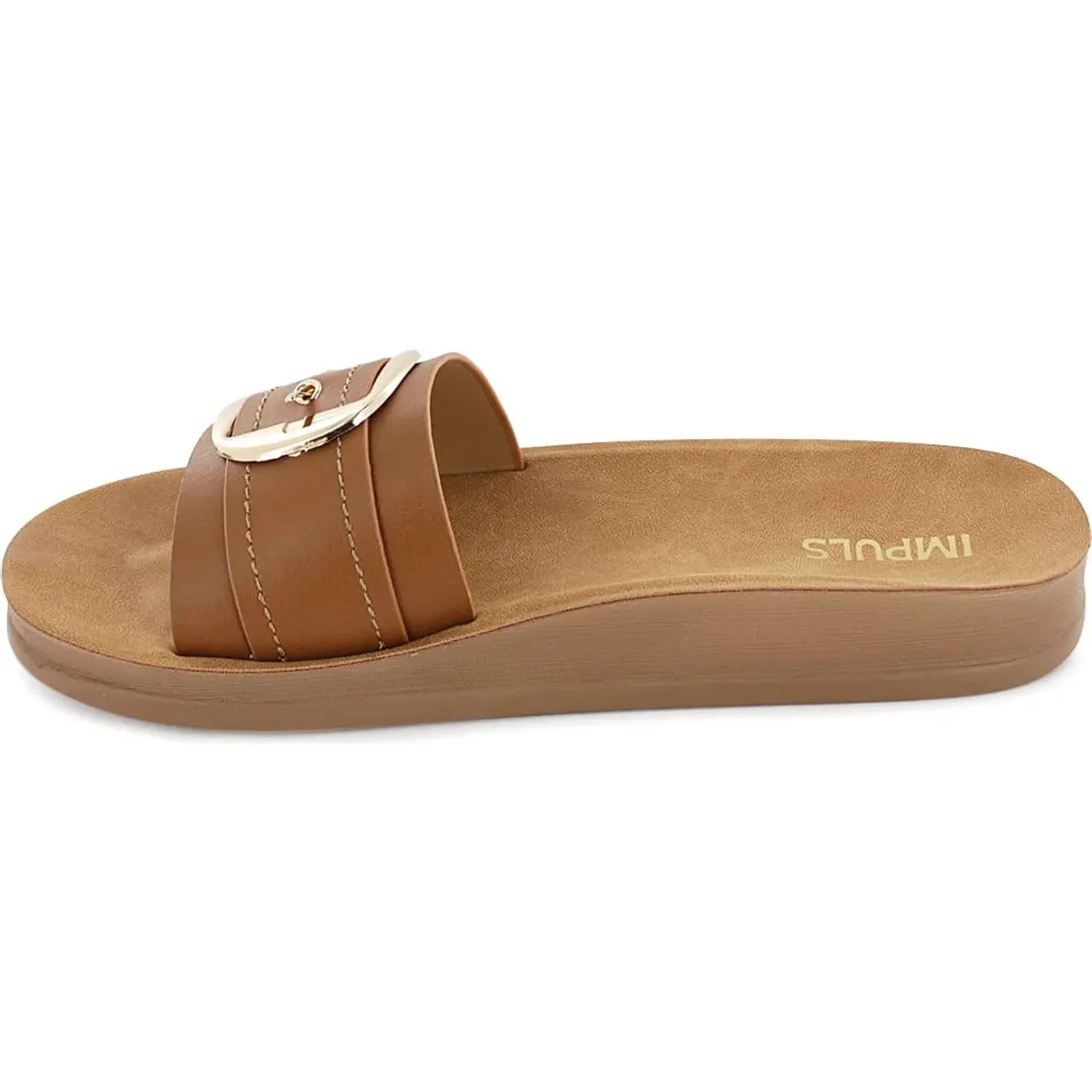 Sandalias Impuls Confort Mujer Barbara53 color caramelo | Platanitos