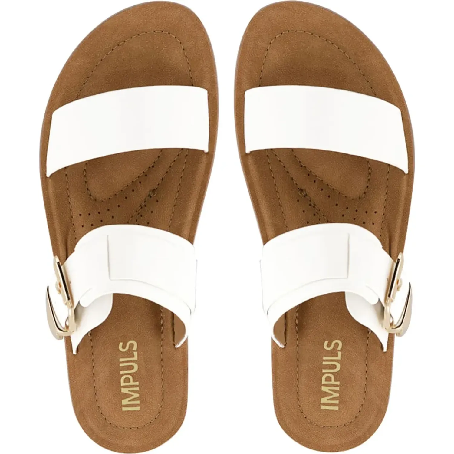Sandalias Impuls Confort Mujer Barbara55 color blanco | Platanitos