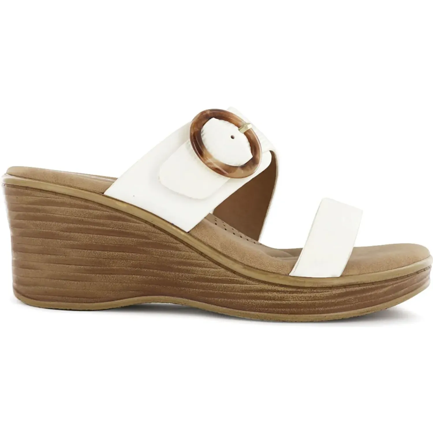 Sandalias Impuls Cuña Mujer Saida14 color blanco | Platanitos