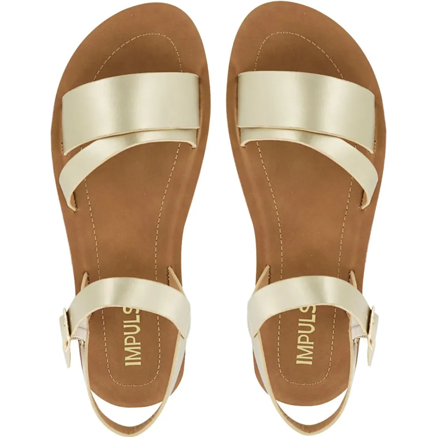 Sandalias Impuls Cuña Mujer Sarai01 color oro | Platanitos