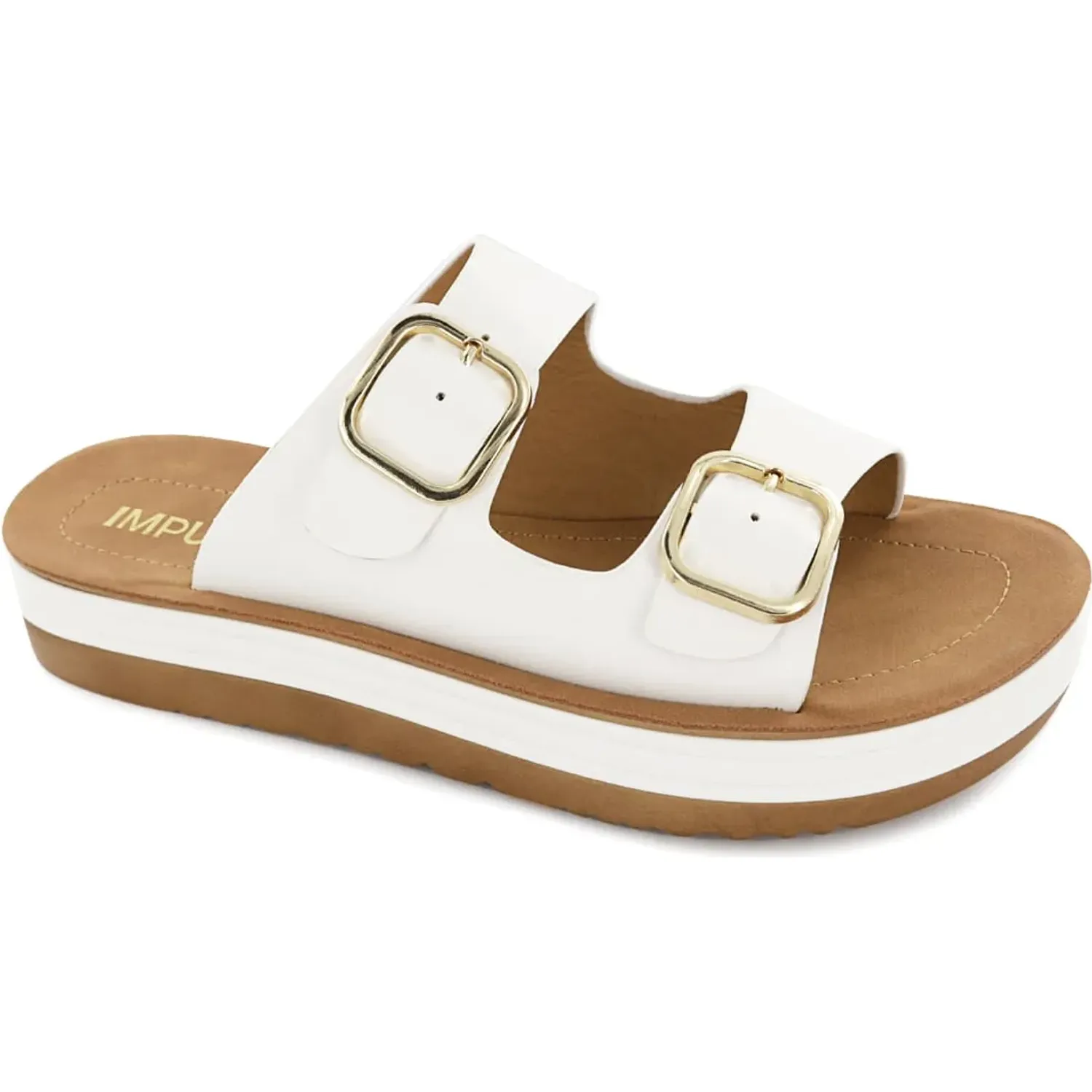 Sandalias Impuls Cuña Mujer Sarai02 color blanco | Platanitos