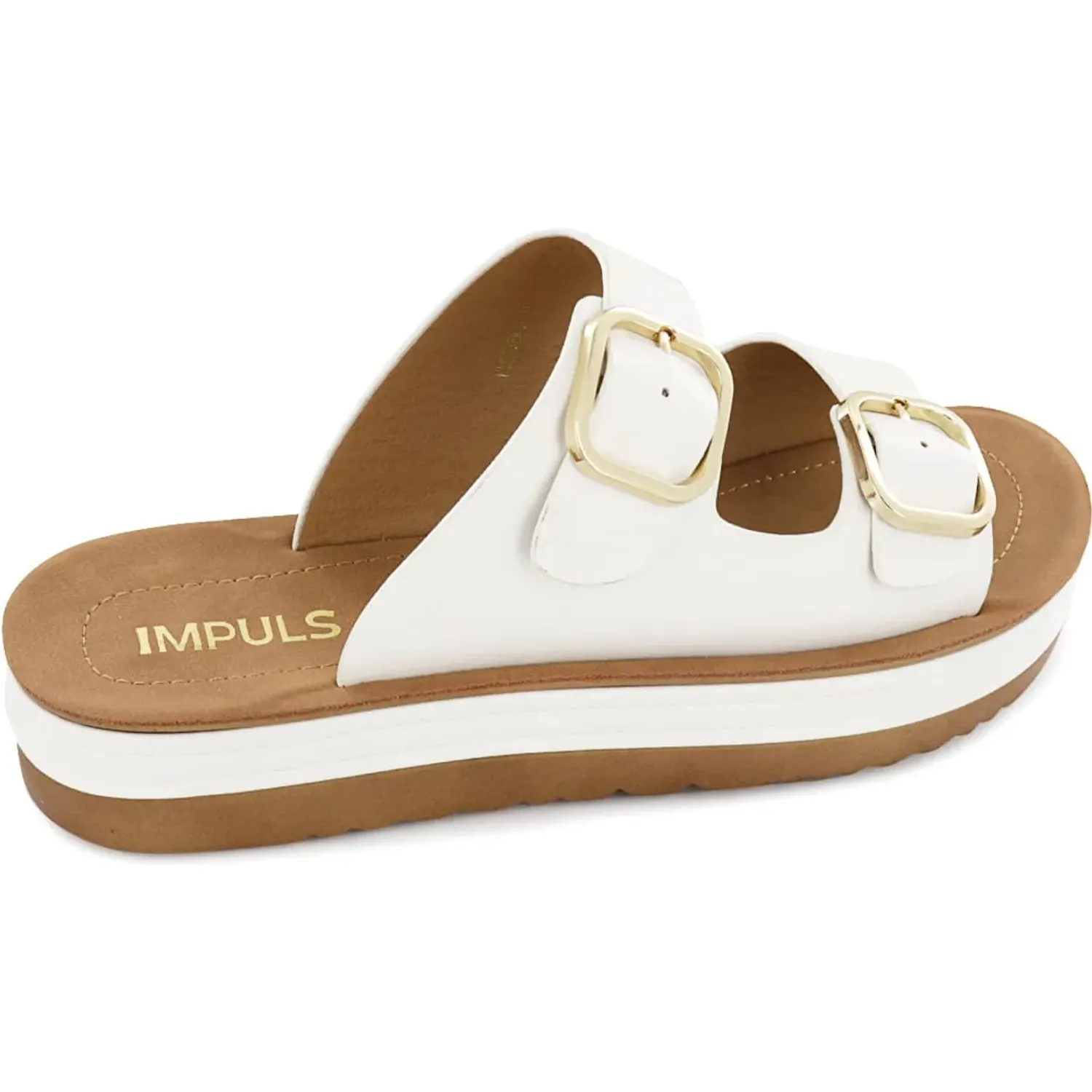 Sandalias Impuls Cuña Mujer Sarai02 color blanco | Platanitos