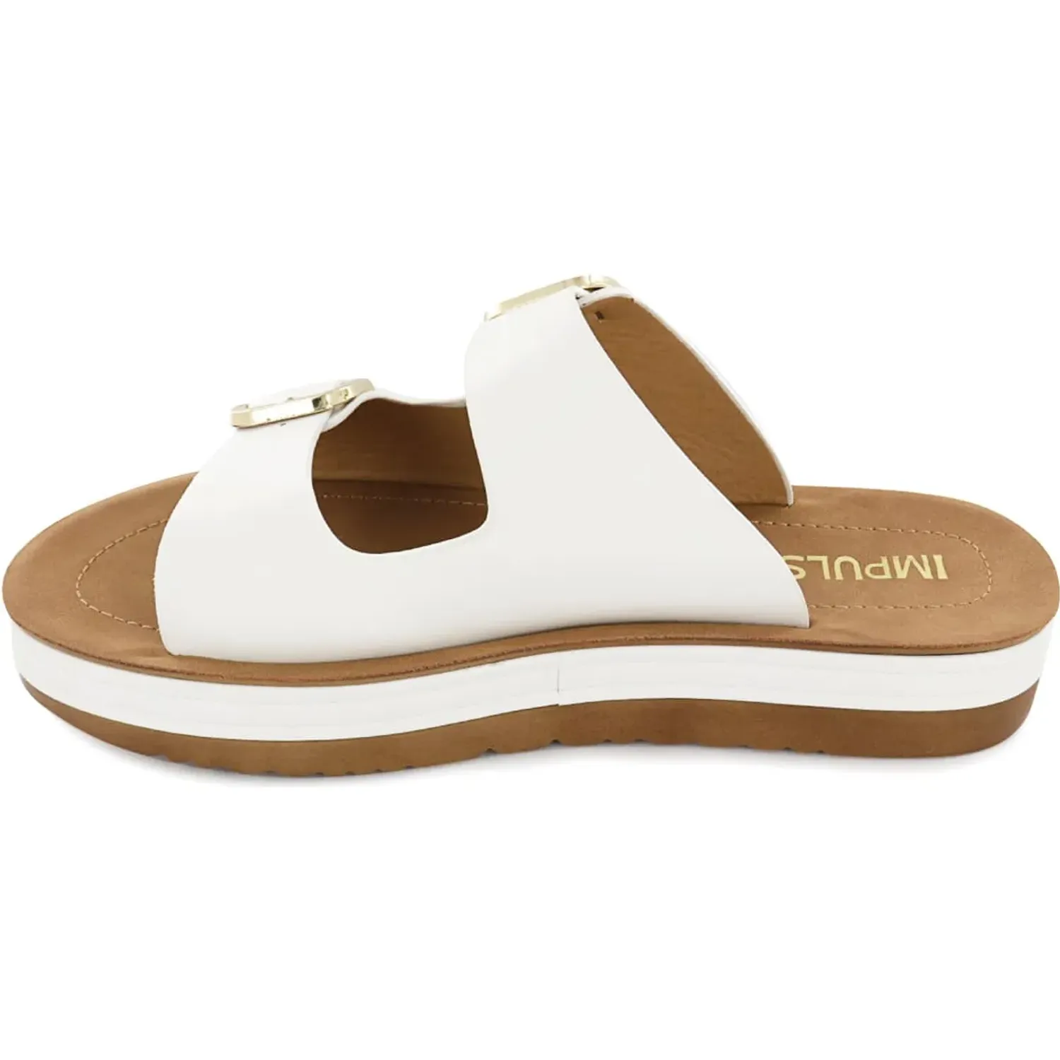 Sandalias Impuls Cuña Mujer Sarai02 color blanco | Platanitos