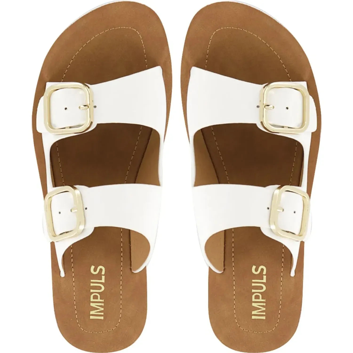 Sandalias Impuls Cuña Mujer Sarai02 color blanco | Platanitos