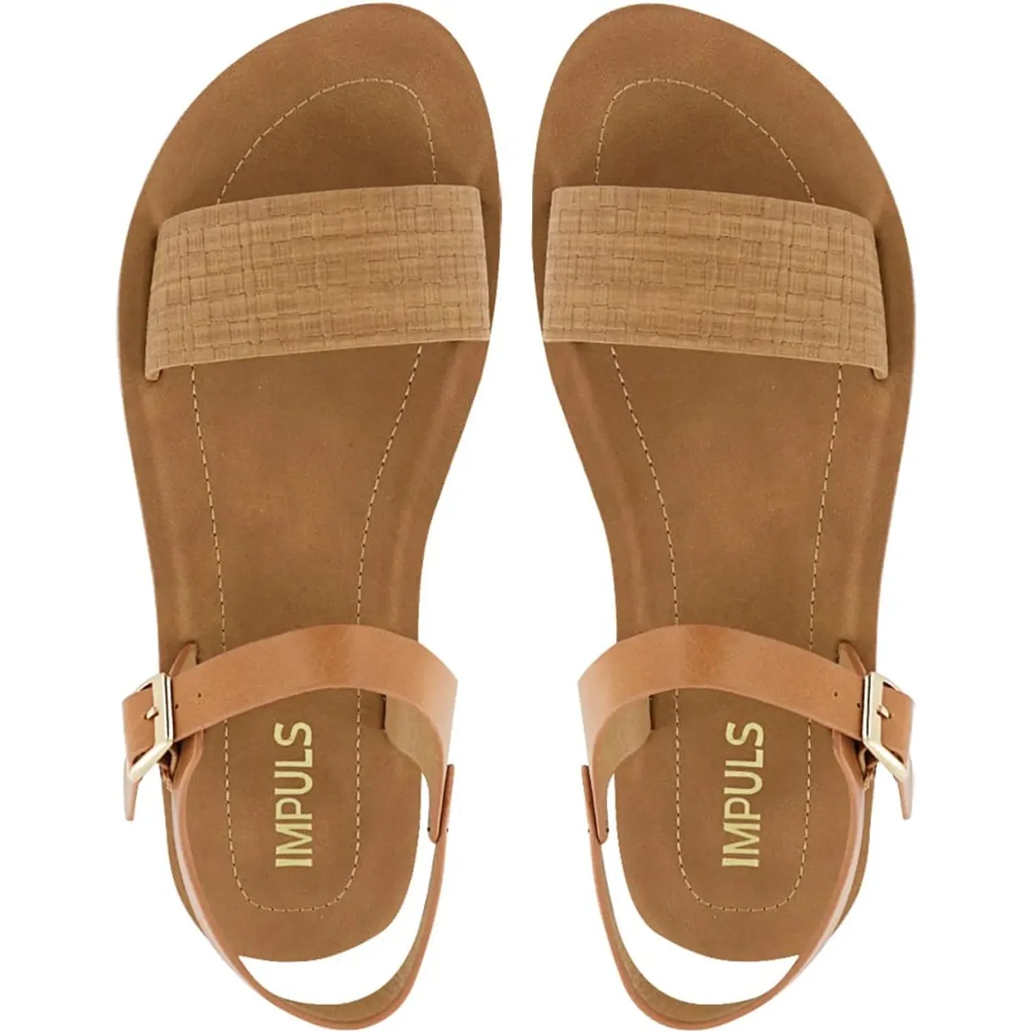 Sandalias Impuls Cuña Mujer Sarai03 color camel | Platanitos