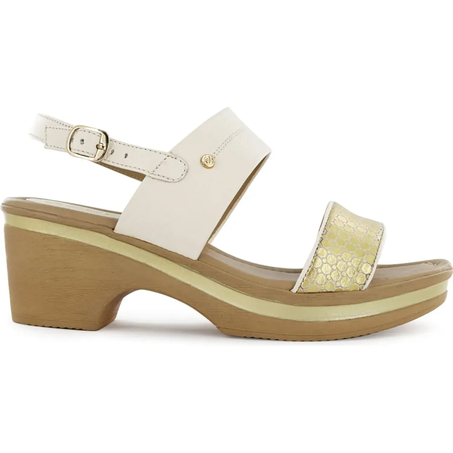 Ecco Sandalia Ecco Confort Mujer Alina28 color oro | Platanitos