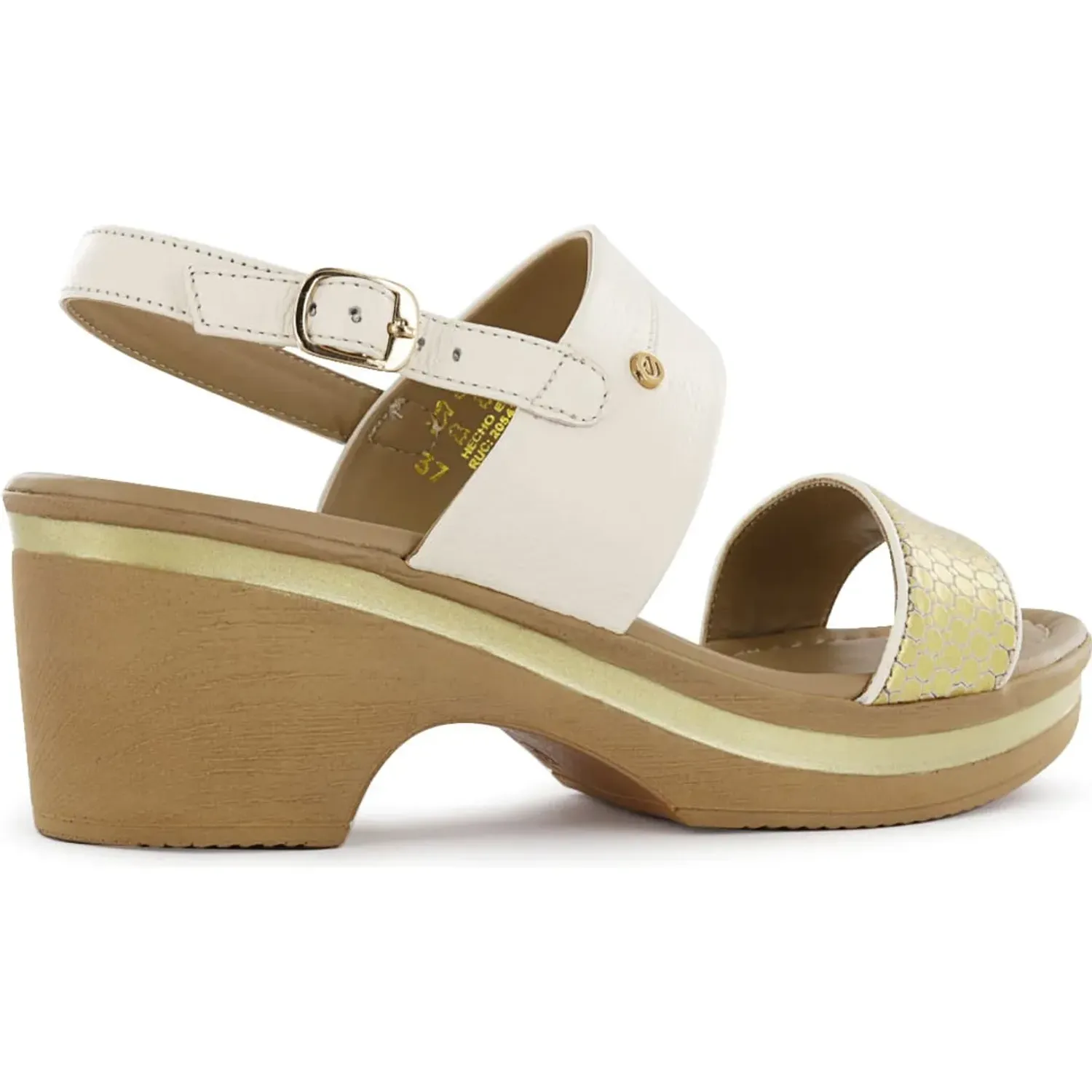 Ecco Sandalia Ecco Confort Mujer Alina28 color oro | Platanitos